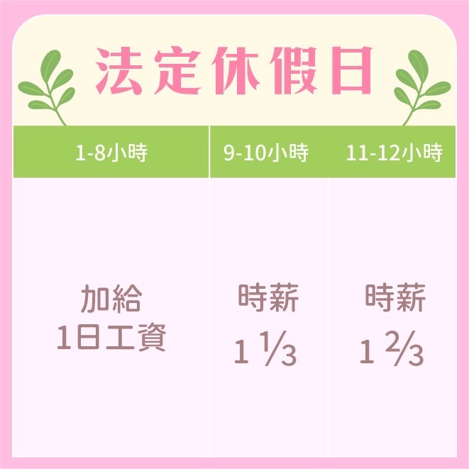 法定休假日
