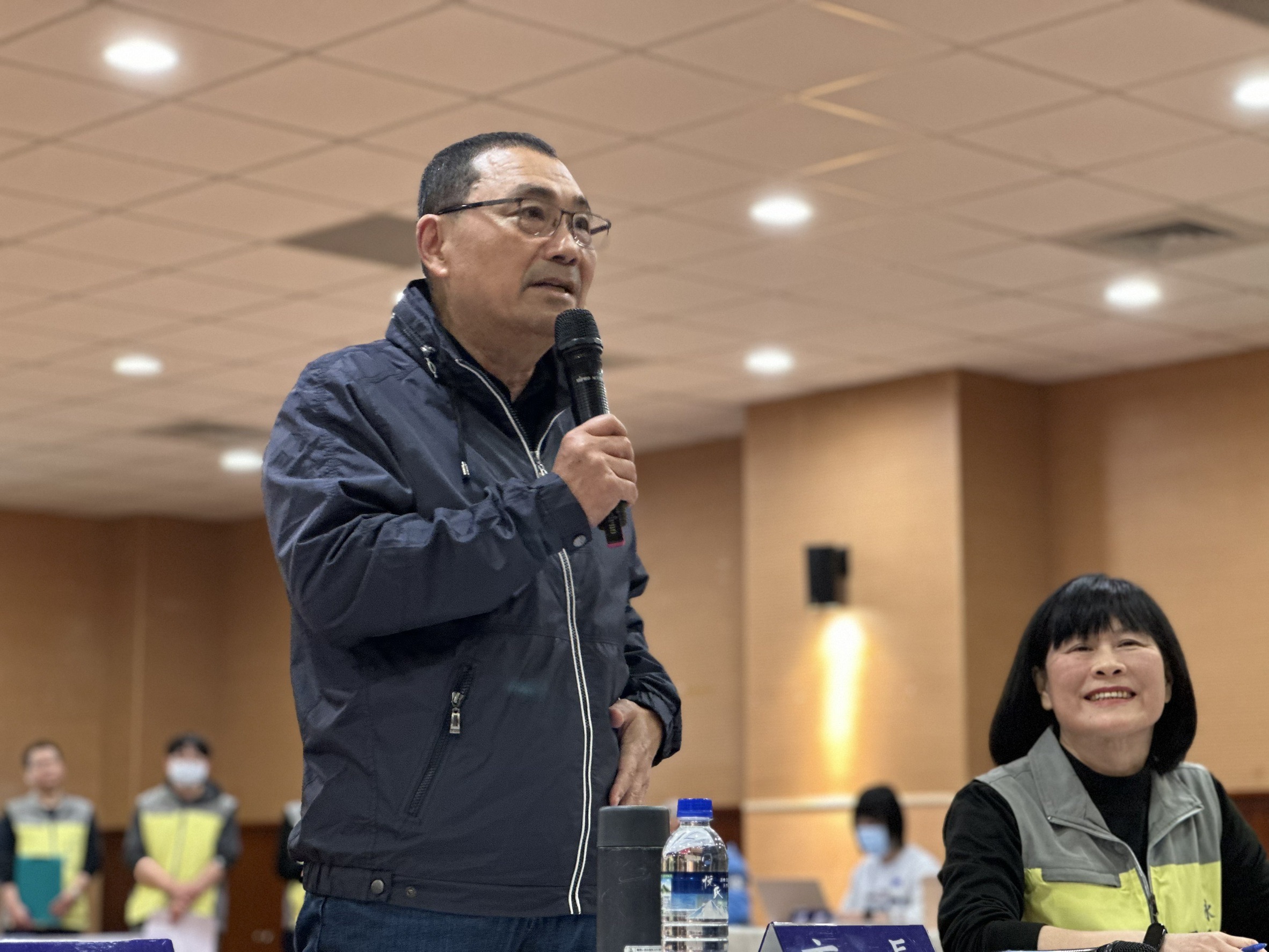 侯友宜談到永和寸土寸金 ，努力打造完善機能。