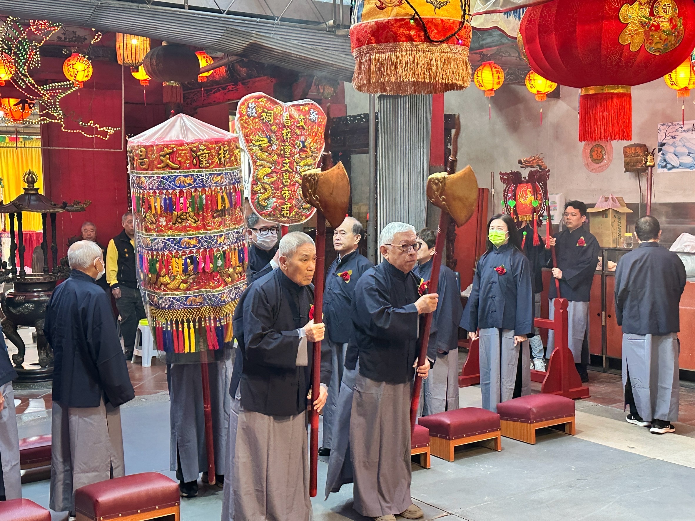 文昌祠進行文昌帝君聖誕三獻禮儀式