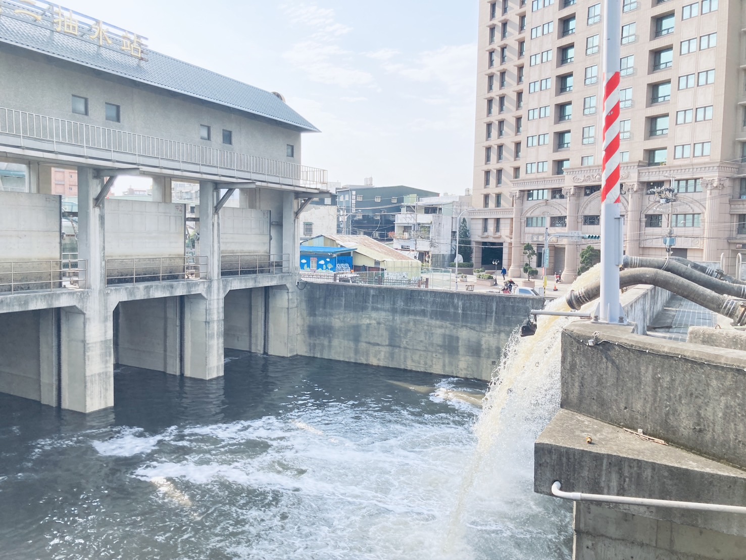 塔寮坑二號抽水站蓄水測試(資料照)