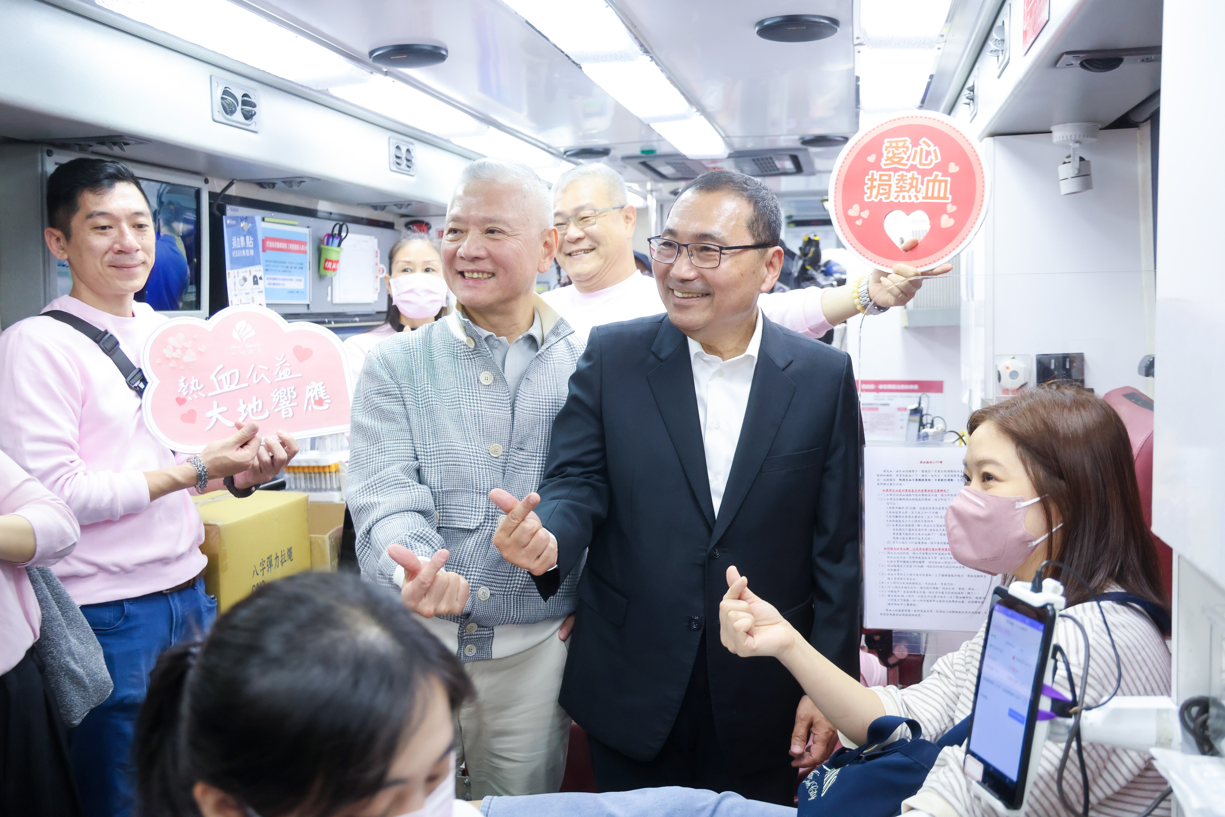 侯友宜期盼更多熱血、有愛心的市民朋友共同響應參與捐血