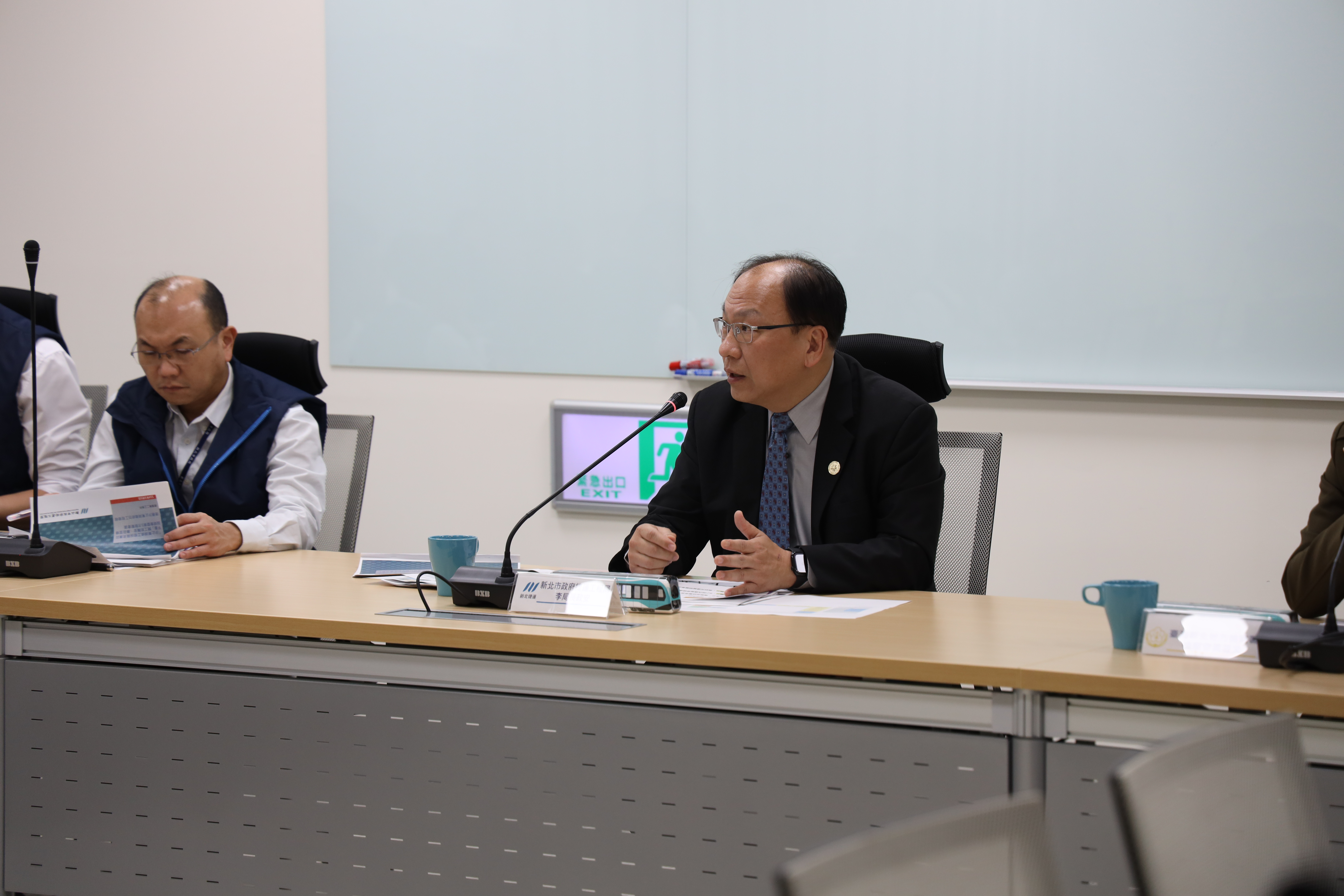 新北捷運局長李政安說明汐東線統包工程