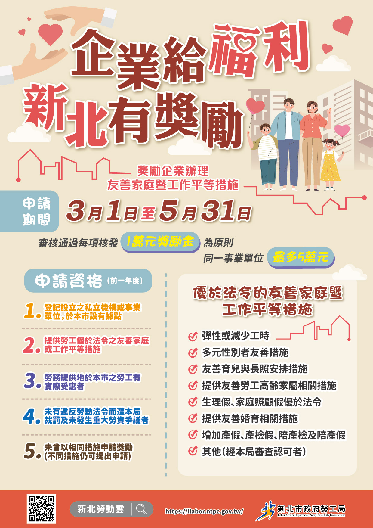 114年獎勵企業辦理友善家庭暨工作平等措施DM