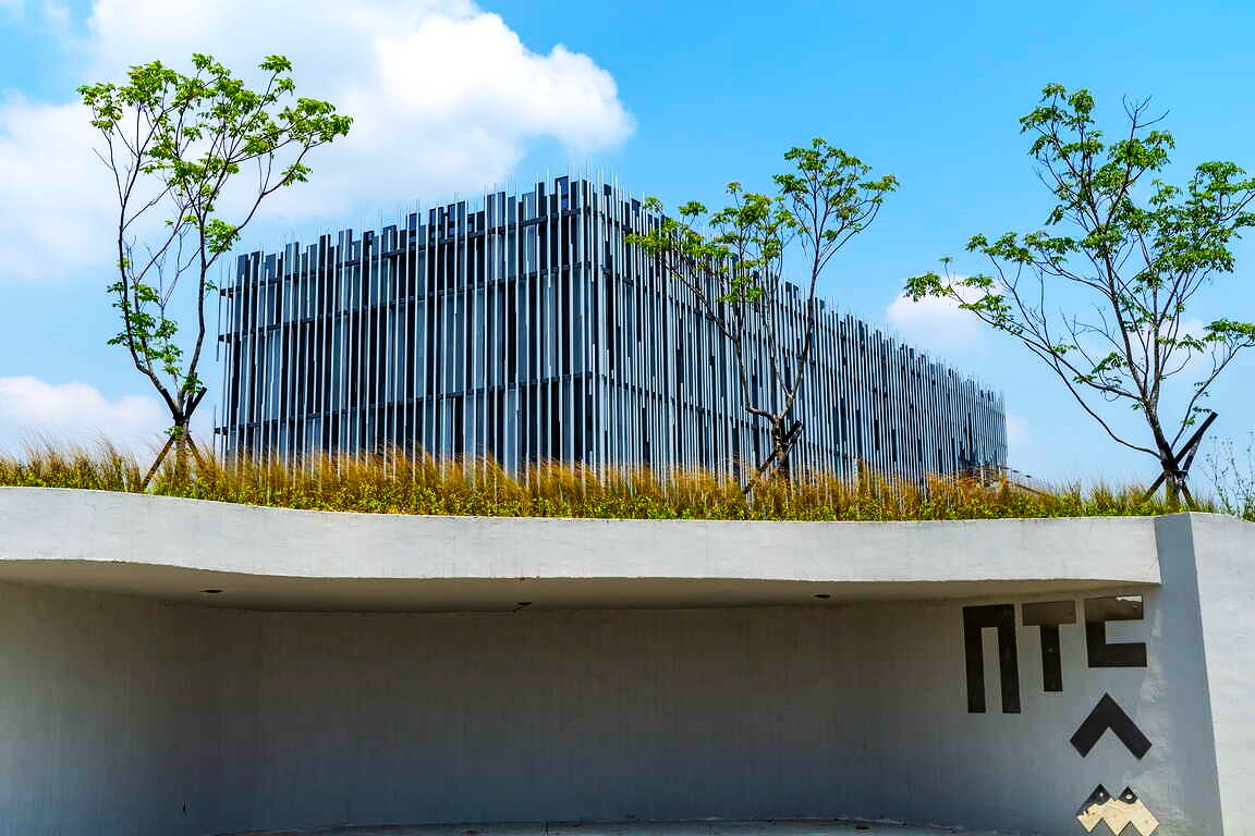  蘆葦叢中的現代美術館-新北市美術館將於4月25日正式開館。