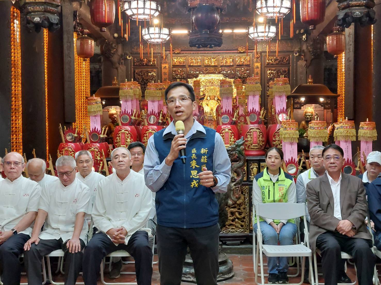 新莊區長朱思戎致詞