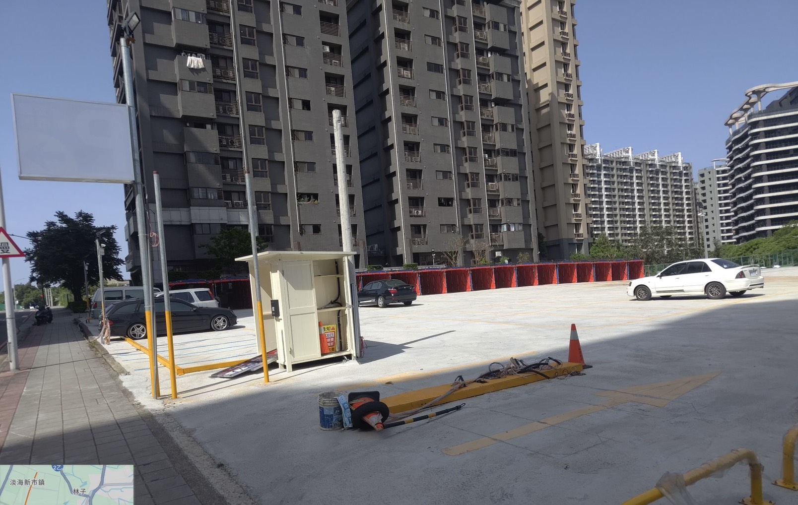 淡水違法私人停車場勒令封場