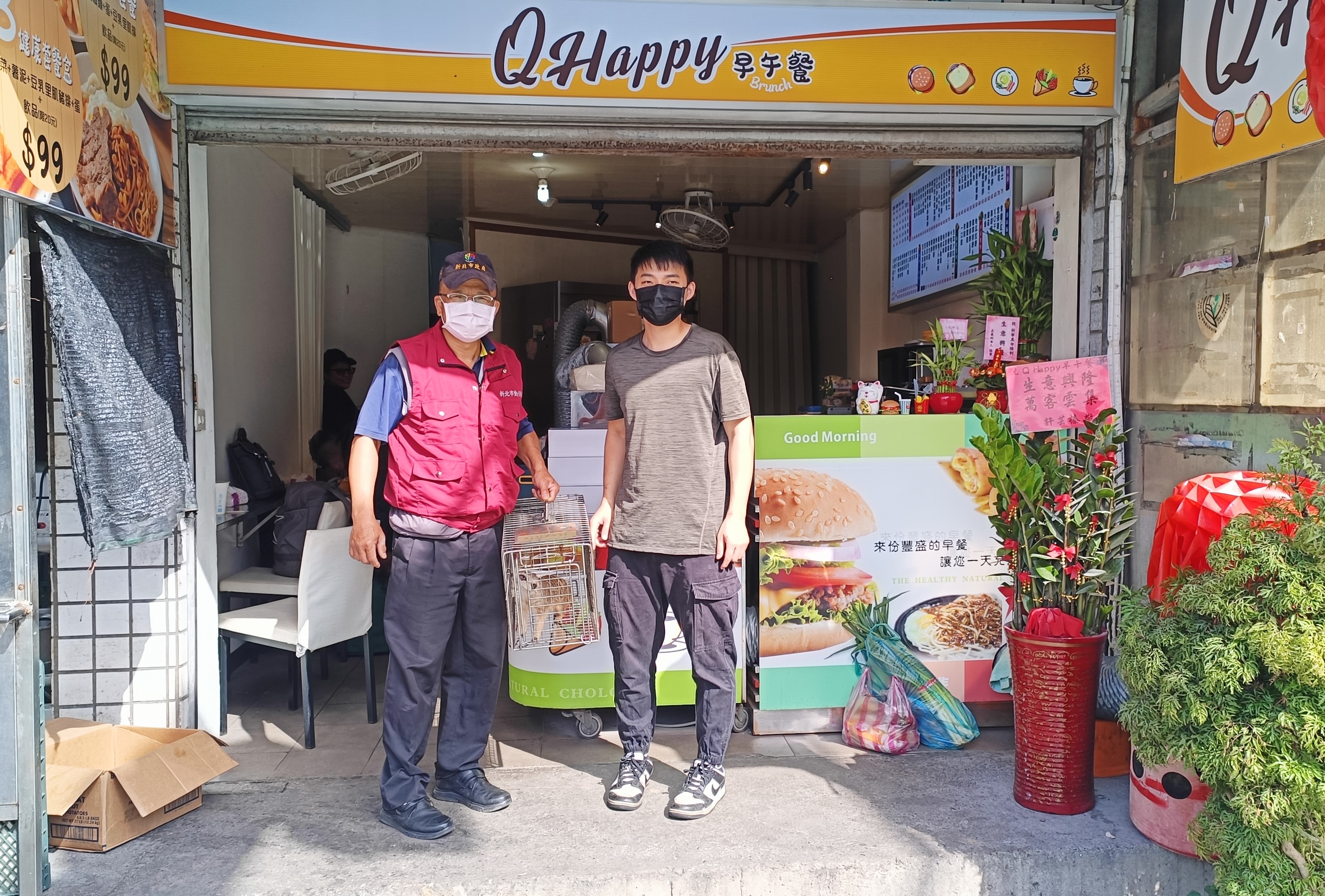 熱心早餐店老闆協助通報希望狐獴平安