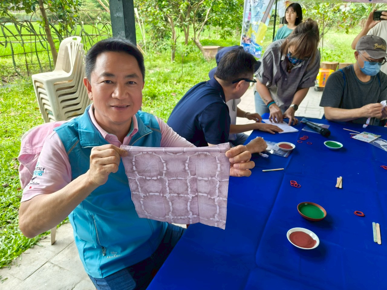 曾明華區長參與diy體驗