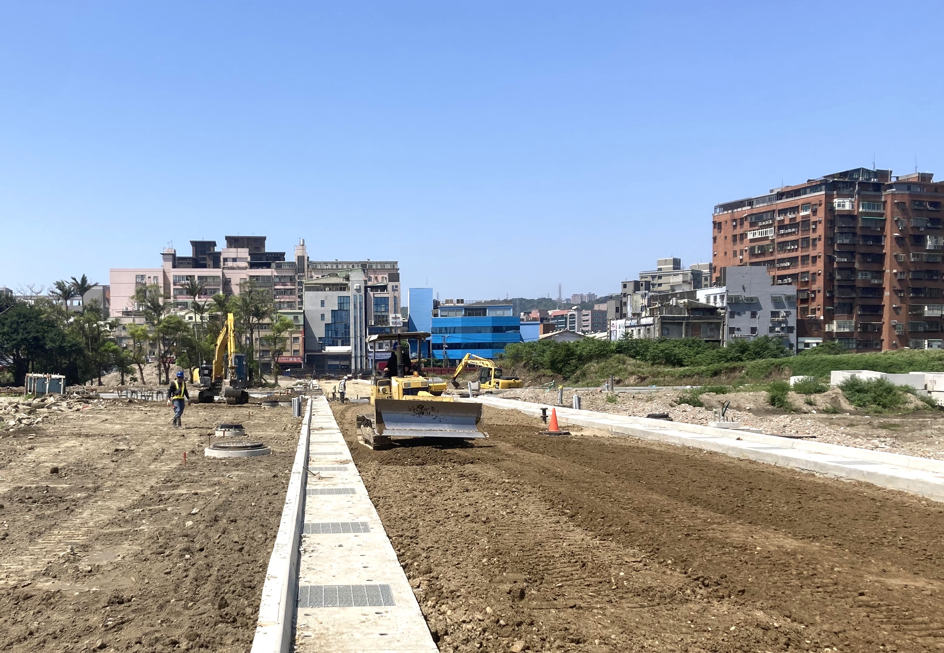 塭仔圳二區將開通東西向的國營路、新富三路。新北市地政局提供塭仔圳二區將開通東西向的國營路、新富三路。新北市地政局提供。