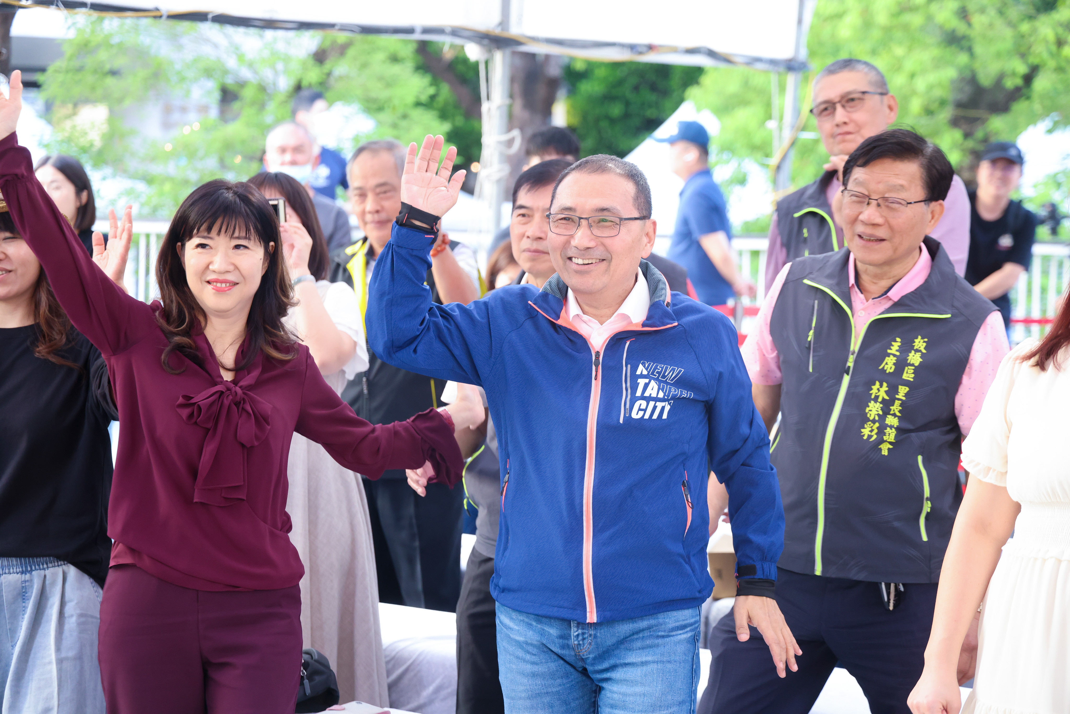 侯友宜與搖擺舞團Swing Taiwan熱情共舞