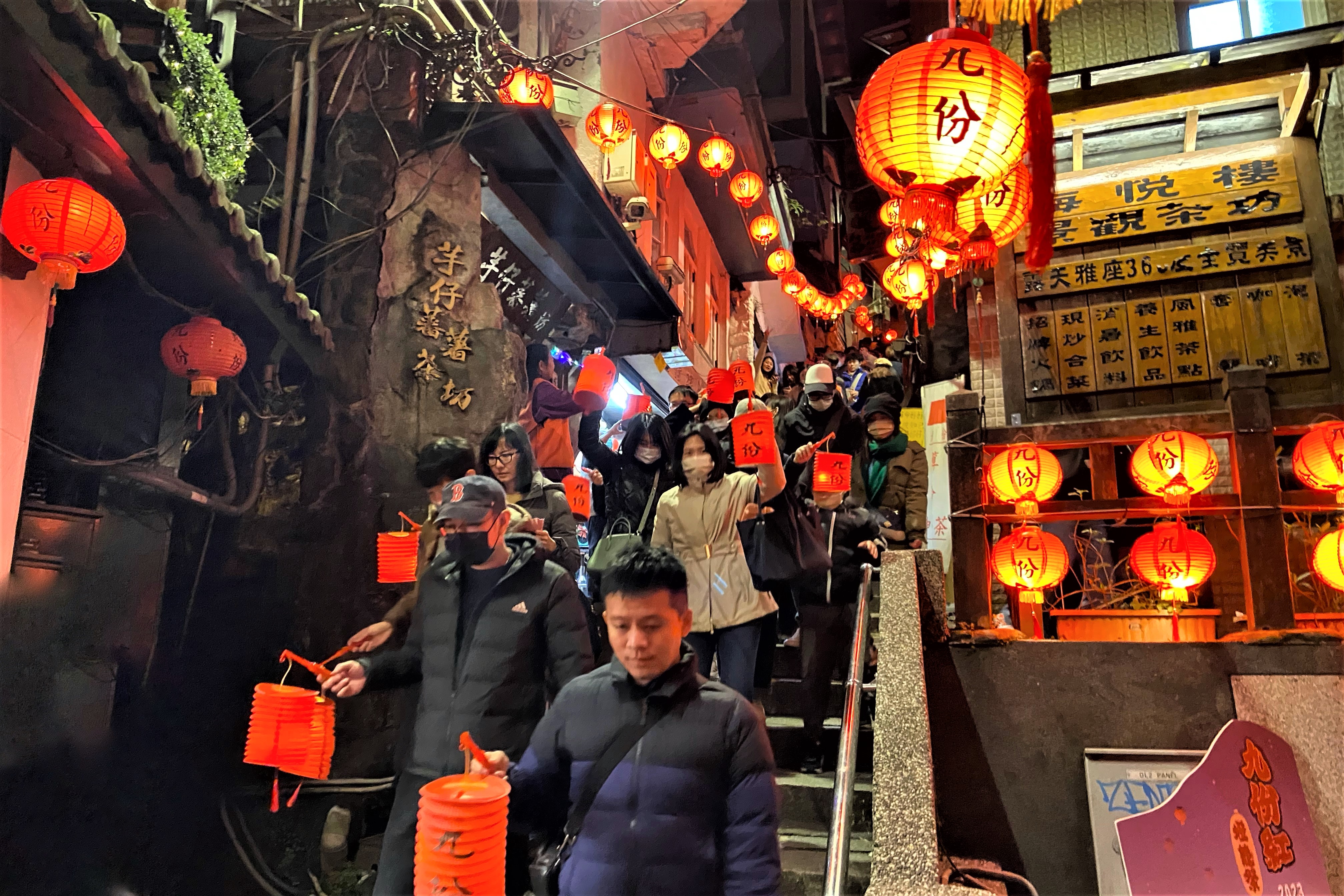 懷舊風情的九份紅燈籠祭活動將開跑，九份老街是知名旅遊勝地