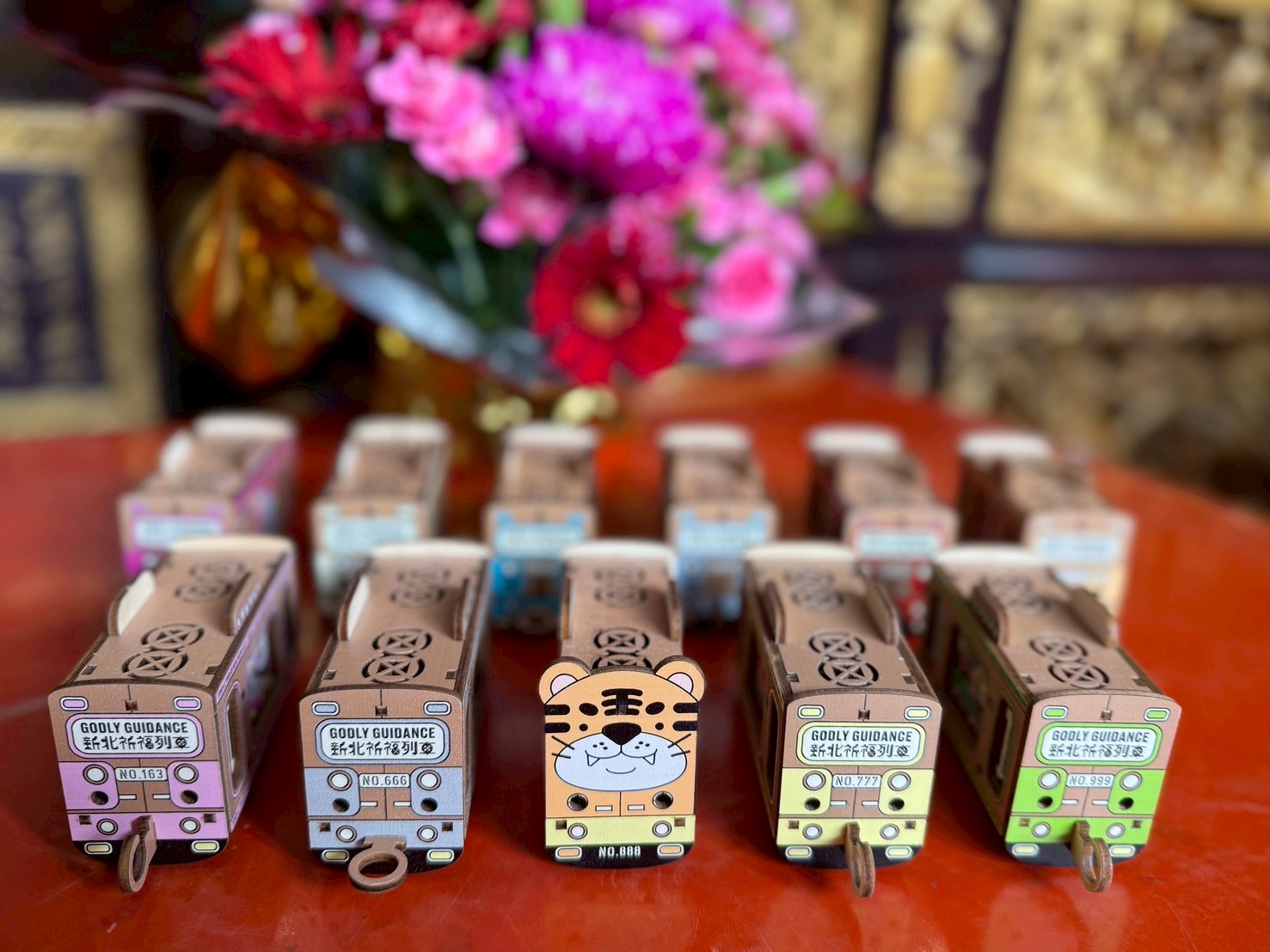 玩家們在完成路線挑戰後，可將虎頭與其他路線祈福列車串接成完整列車，充滿祝福與平安的象徵。3