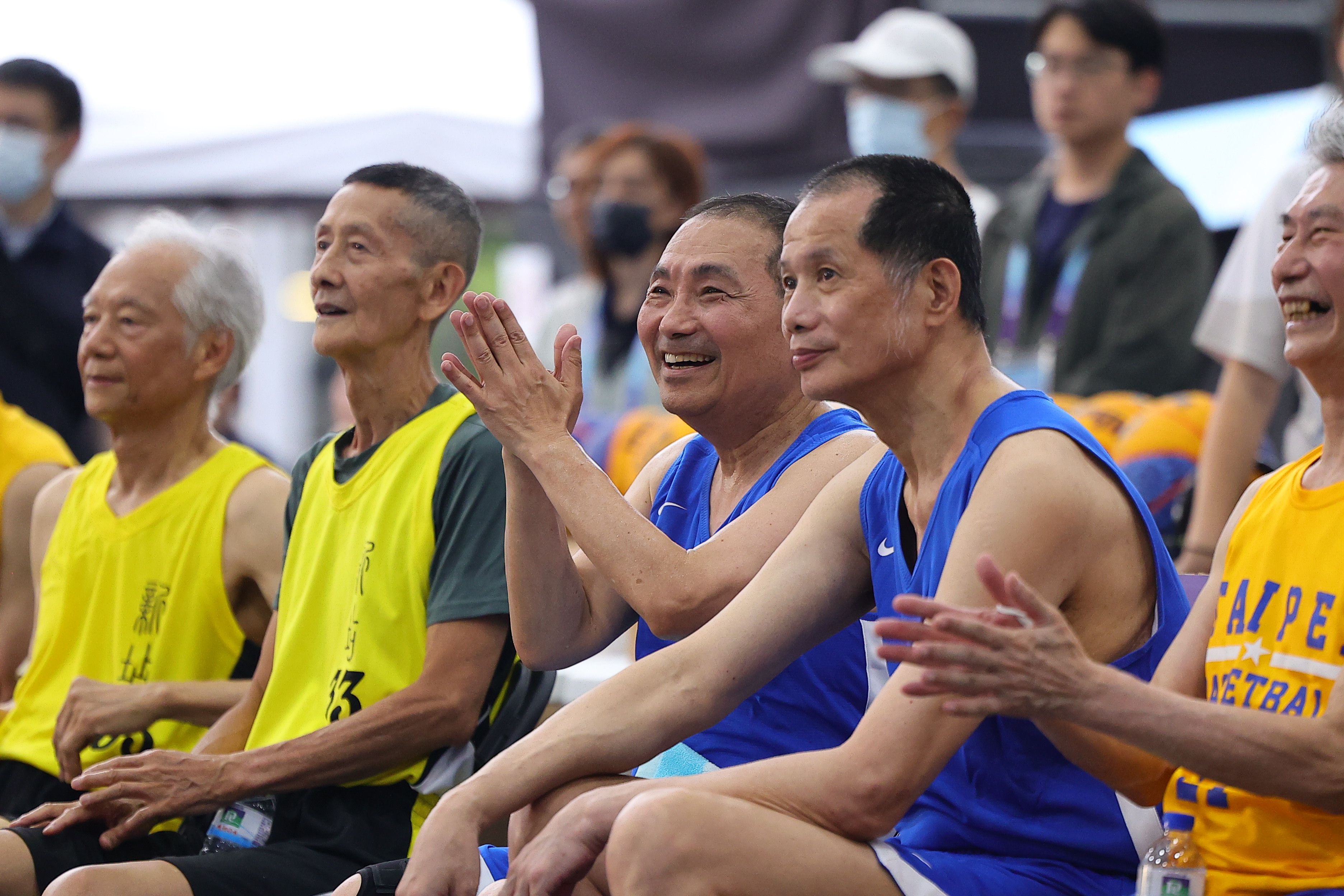 侯友宜說這次3對3籃球不只是比賽，更是一場跨世代的情誼交流