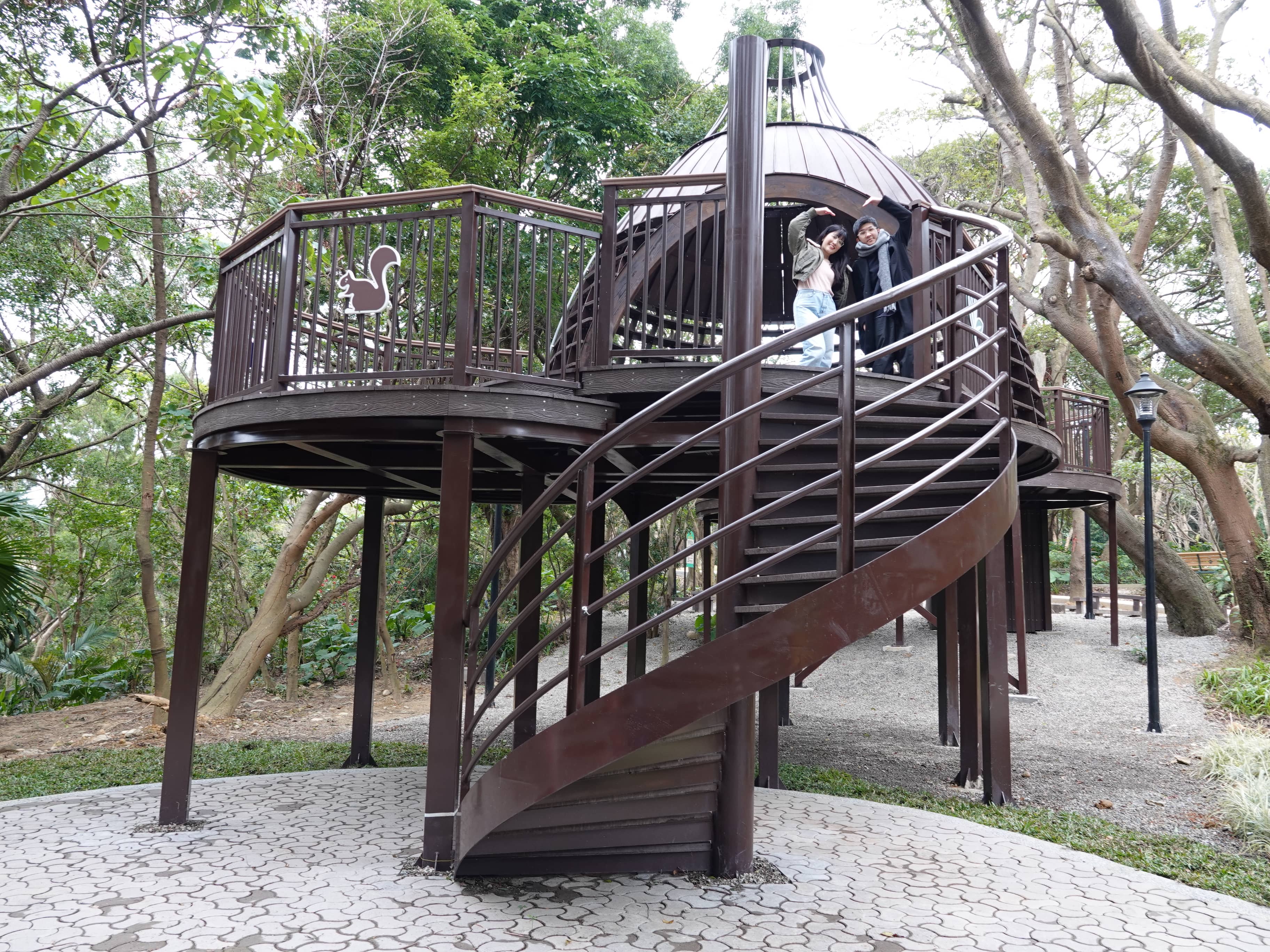 中和嘉穗公園打造吸睛的「鳥巢樹屋」，是優質的大自然休息室與必拍景點