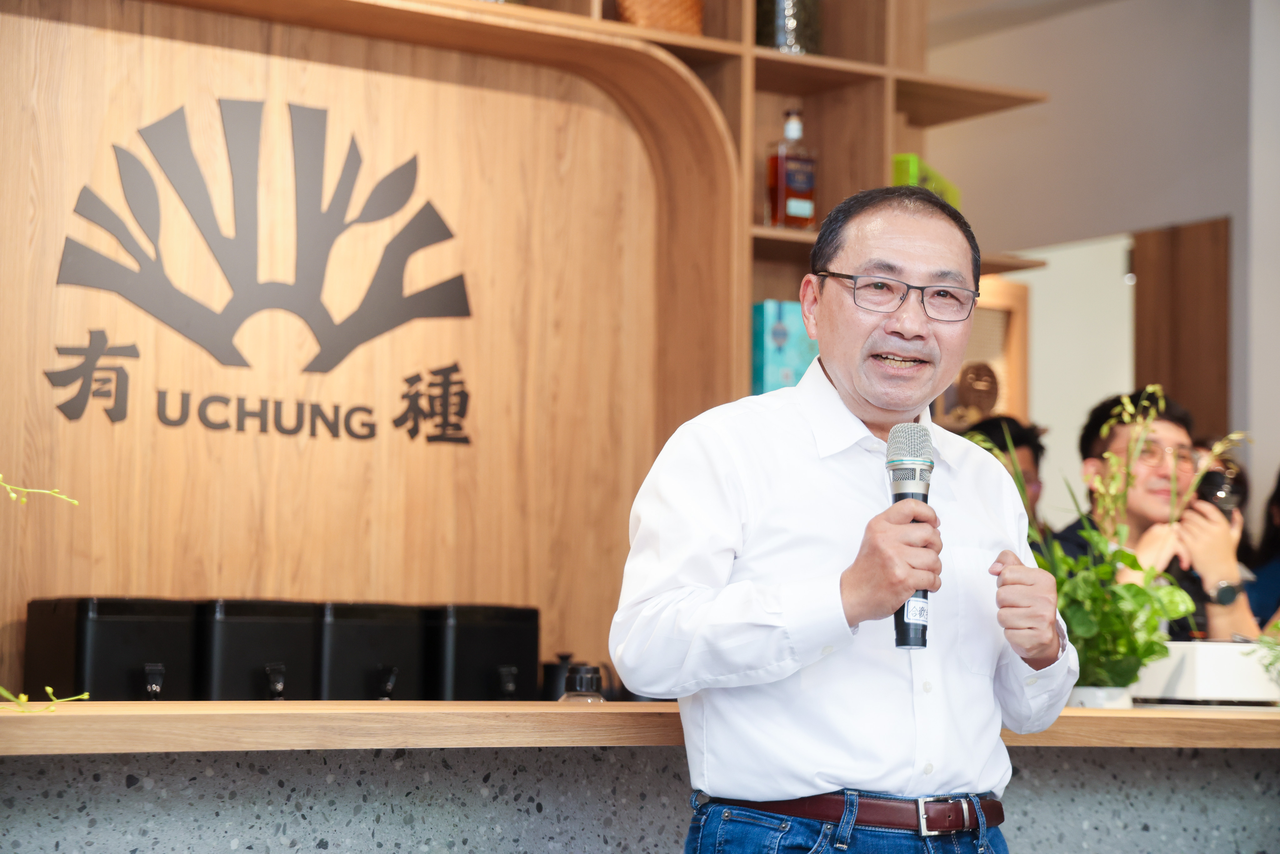 侯友宜也出席新北首座農創所「有種茶 UChung」開幕典禮。