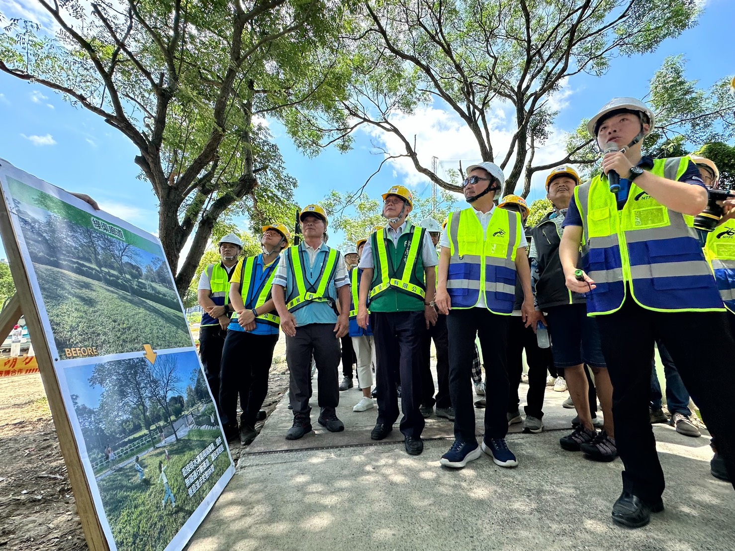  今(3)日侯友宜市長至工程現場視察進度