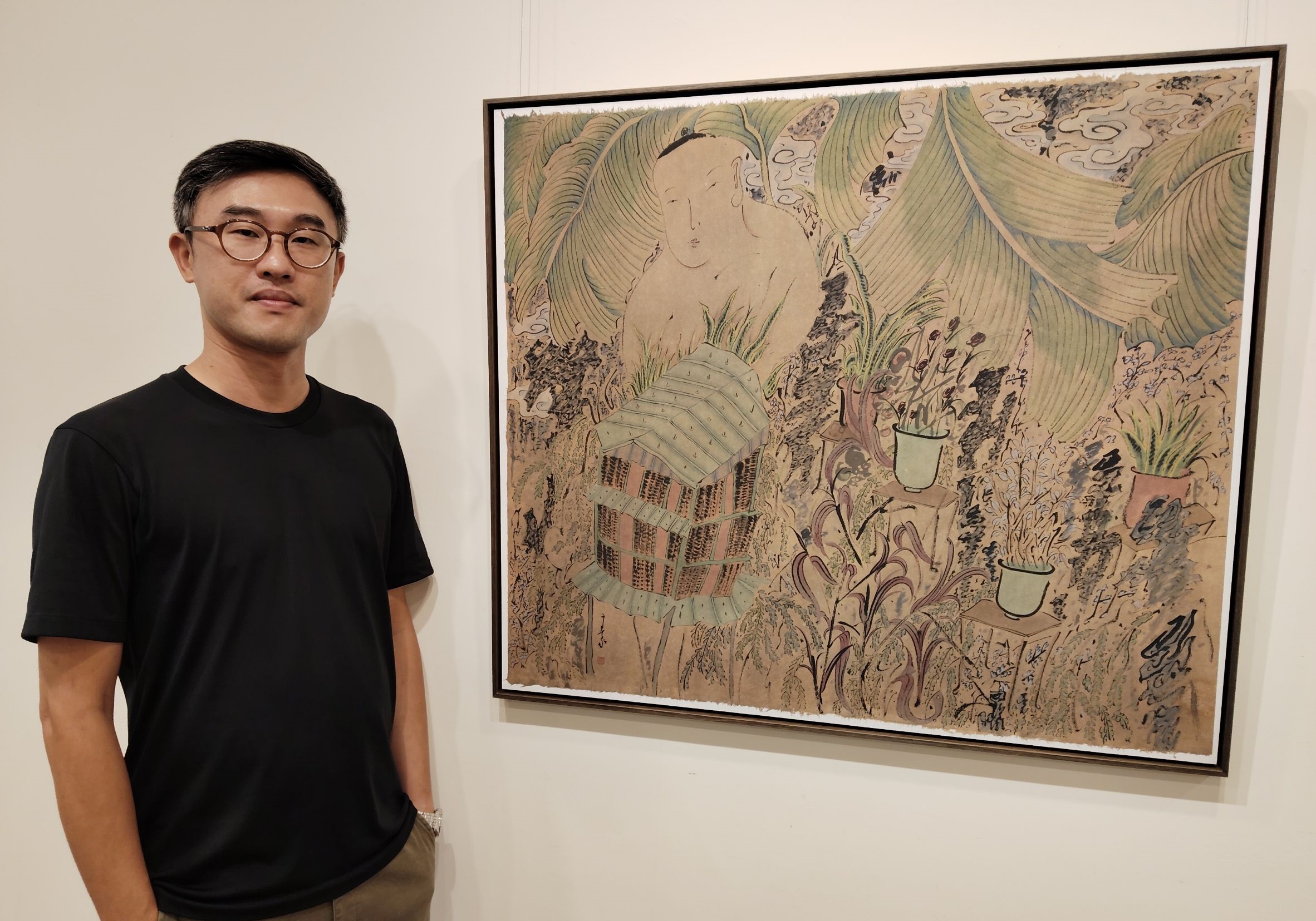 藝術家廖文豪藉由對現代生活的深刻反思，呈現山水畫在當代社會中的另一種存在方式與可能性。