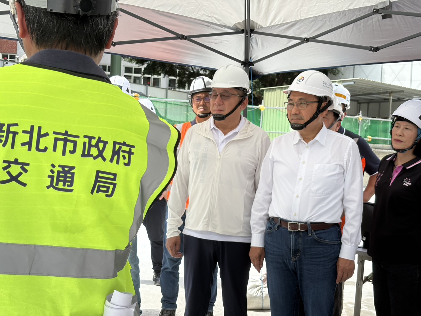 侯市長叮嚀永平國小地下停車場施工團隊如期如質完工