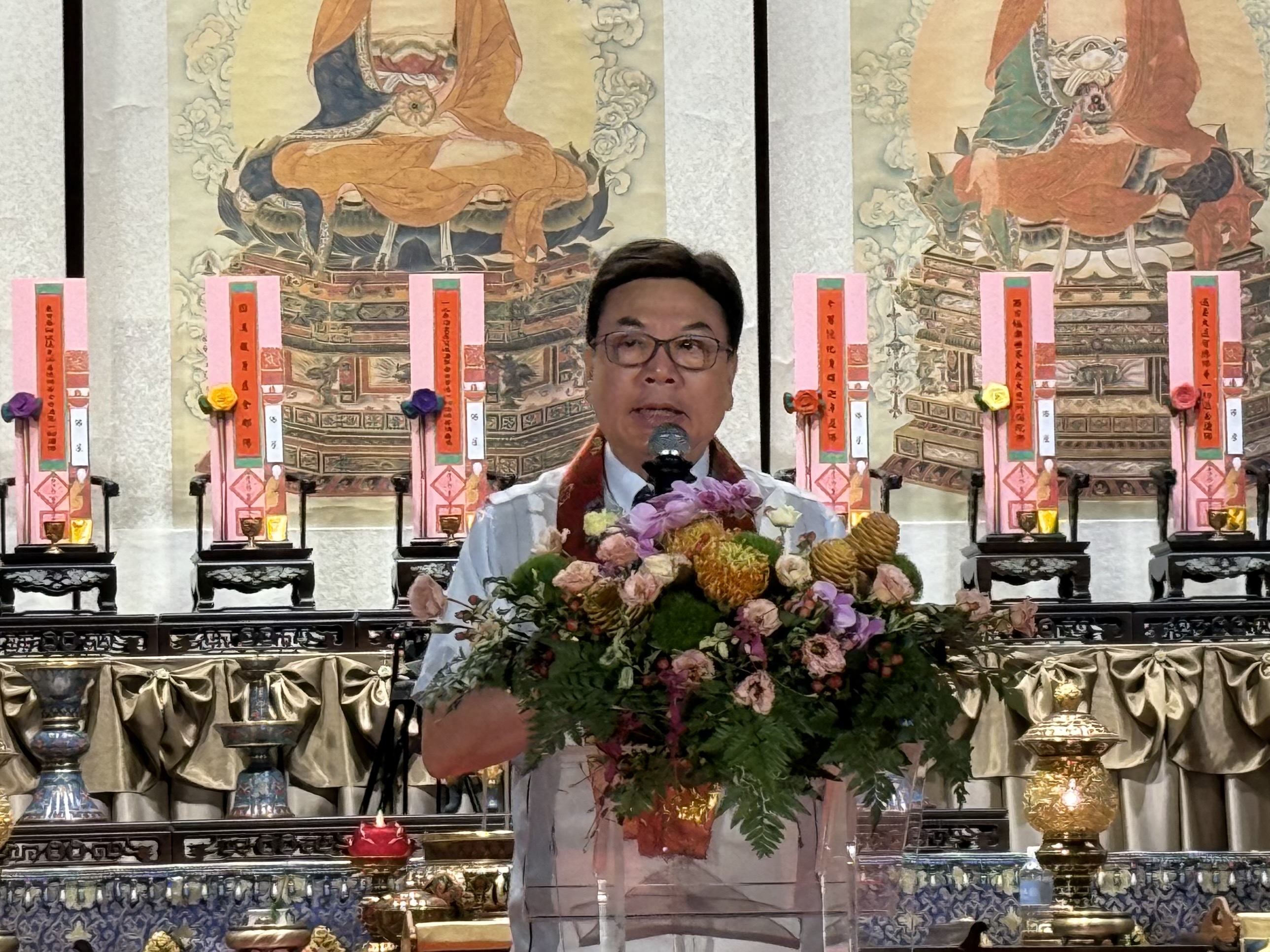 劉和然強調，感念淨土院以「心淨國土淨、人成即佛成」為推廣理念，使世間皆為淨土，眾人皆為菩薩。