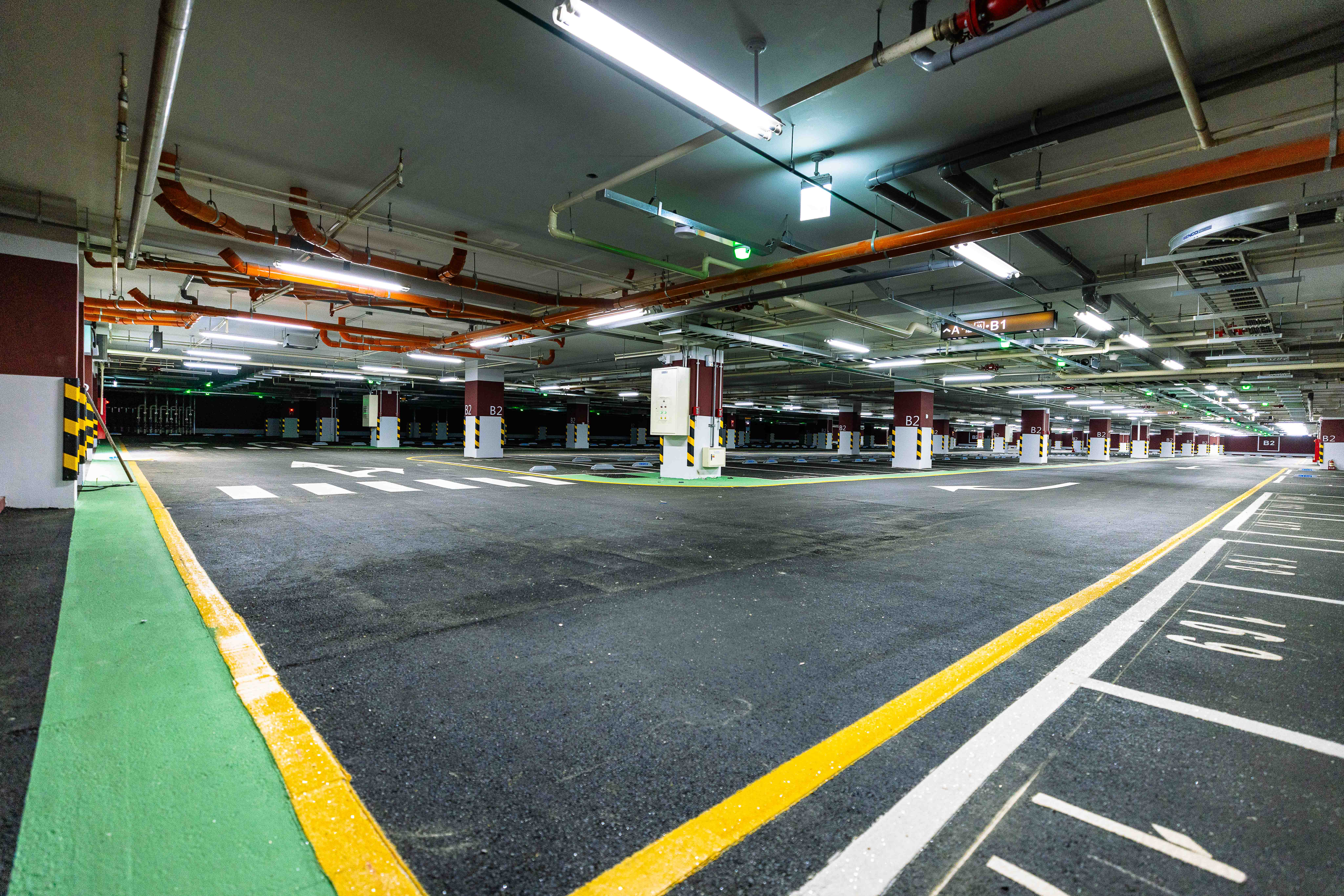 圖說： 新工處代辦興建興穀國小操場共構地下停車場工程，交通局導入智慧化停車管理，除了緩解在地停車需求，同時也提升停車場服務品質。