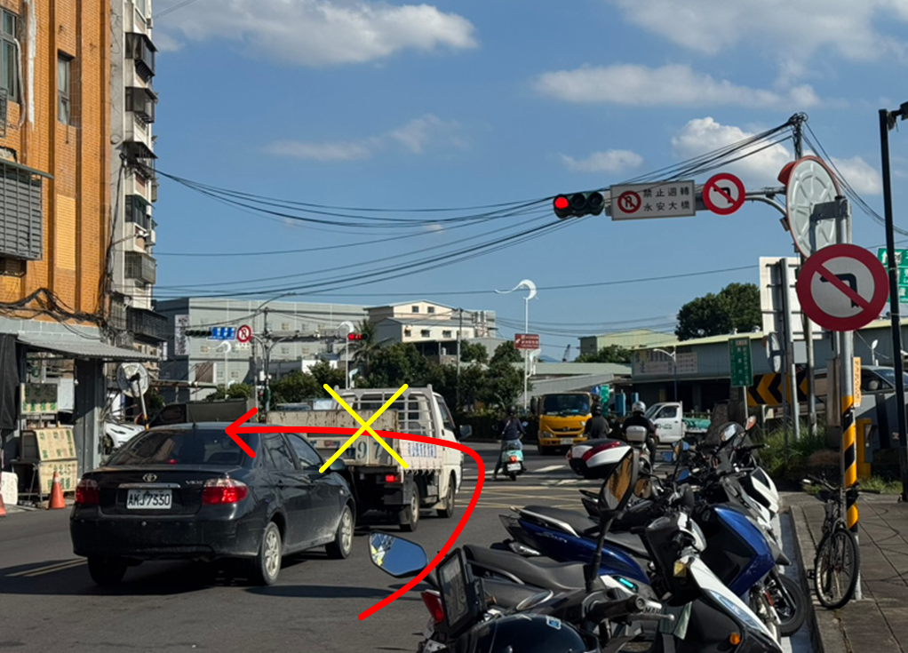永安大橋蘆洲端永安南路二段9/1起禁止左轉中原路