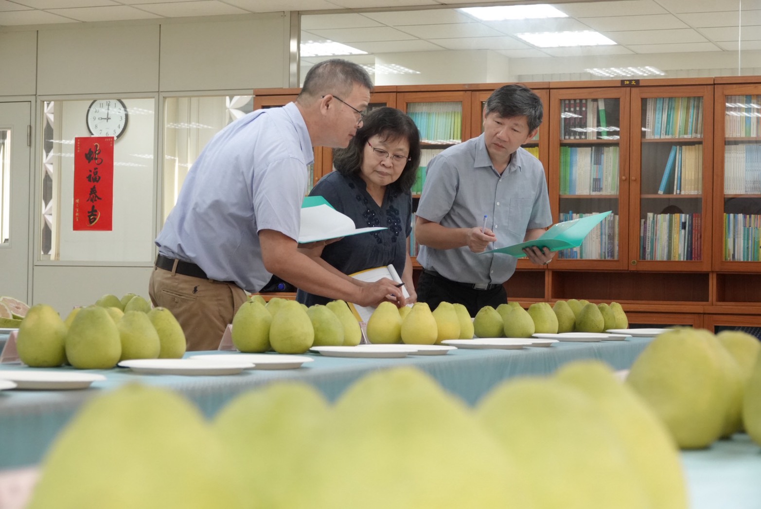 評審依果型大小、肉質風味、外觀色澤、糖度及種子數等五大項目進行評定