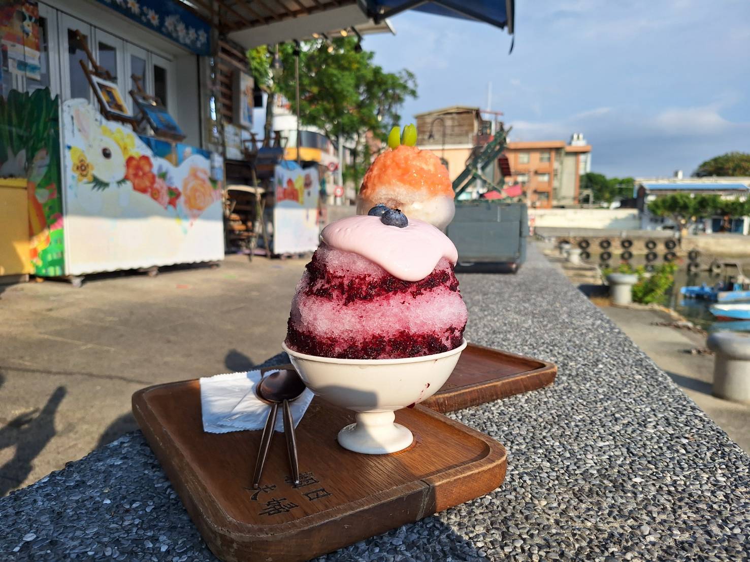 淡水第一漁港特色冰品是夏日消暑最佳選擇