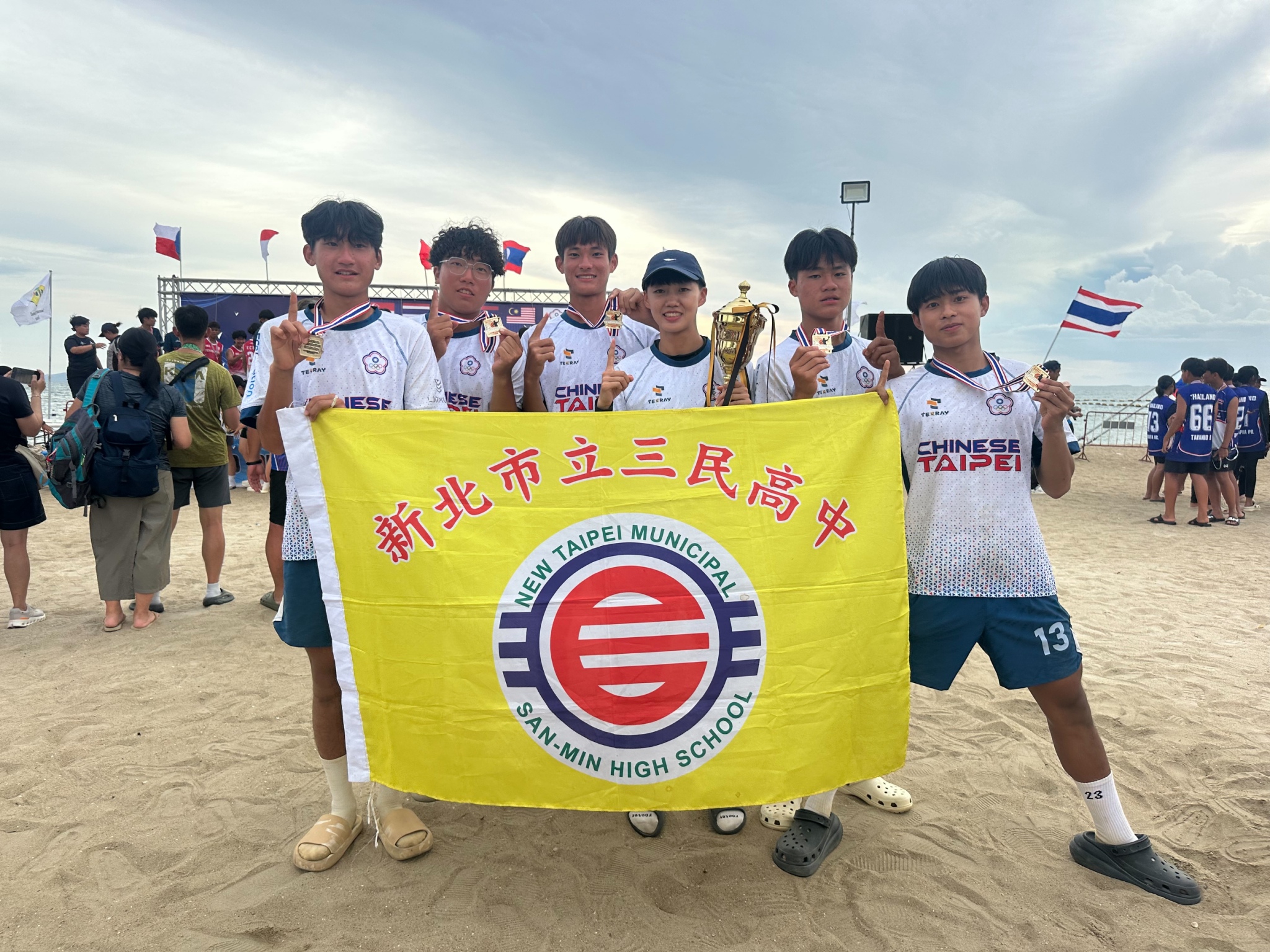  2025世界青少年沙灘巧固球錦標賽 新北三民高中勇奪男子18歲組冠軍