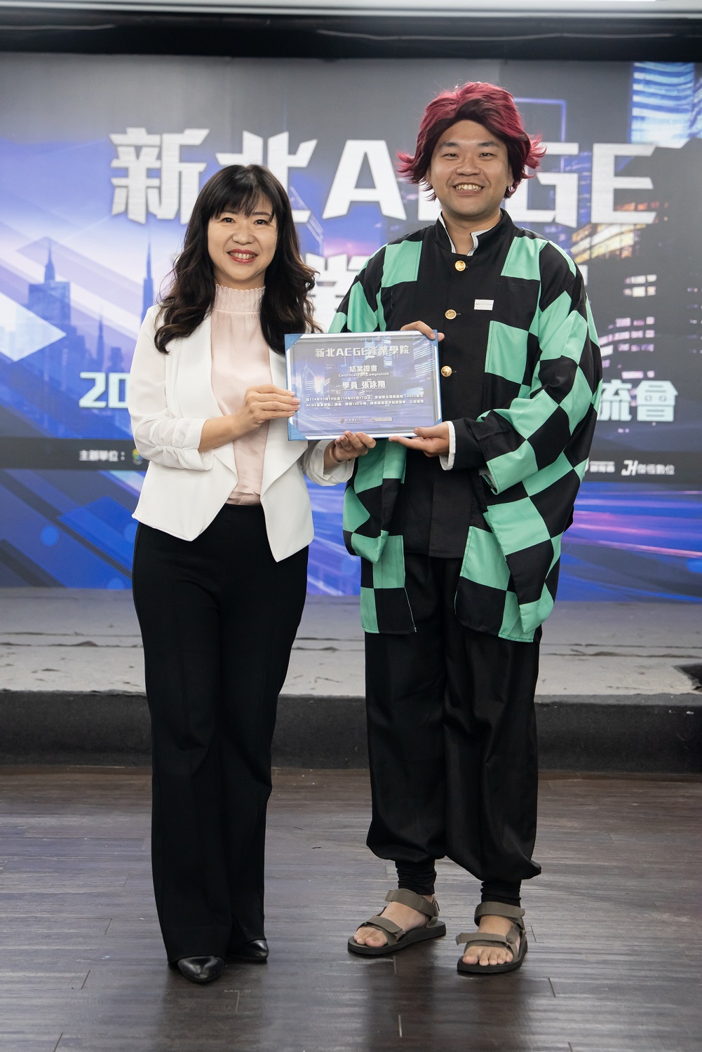 今(114)年的ACGE產業學院聚焦品牌經營、遊戲開發、Vtuber虛擬角色設計與AI創作等新興領域，並邀請知名企業代表親自授課，讓學員明確掌握現階段產業趨勢