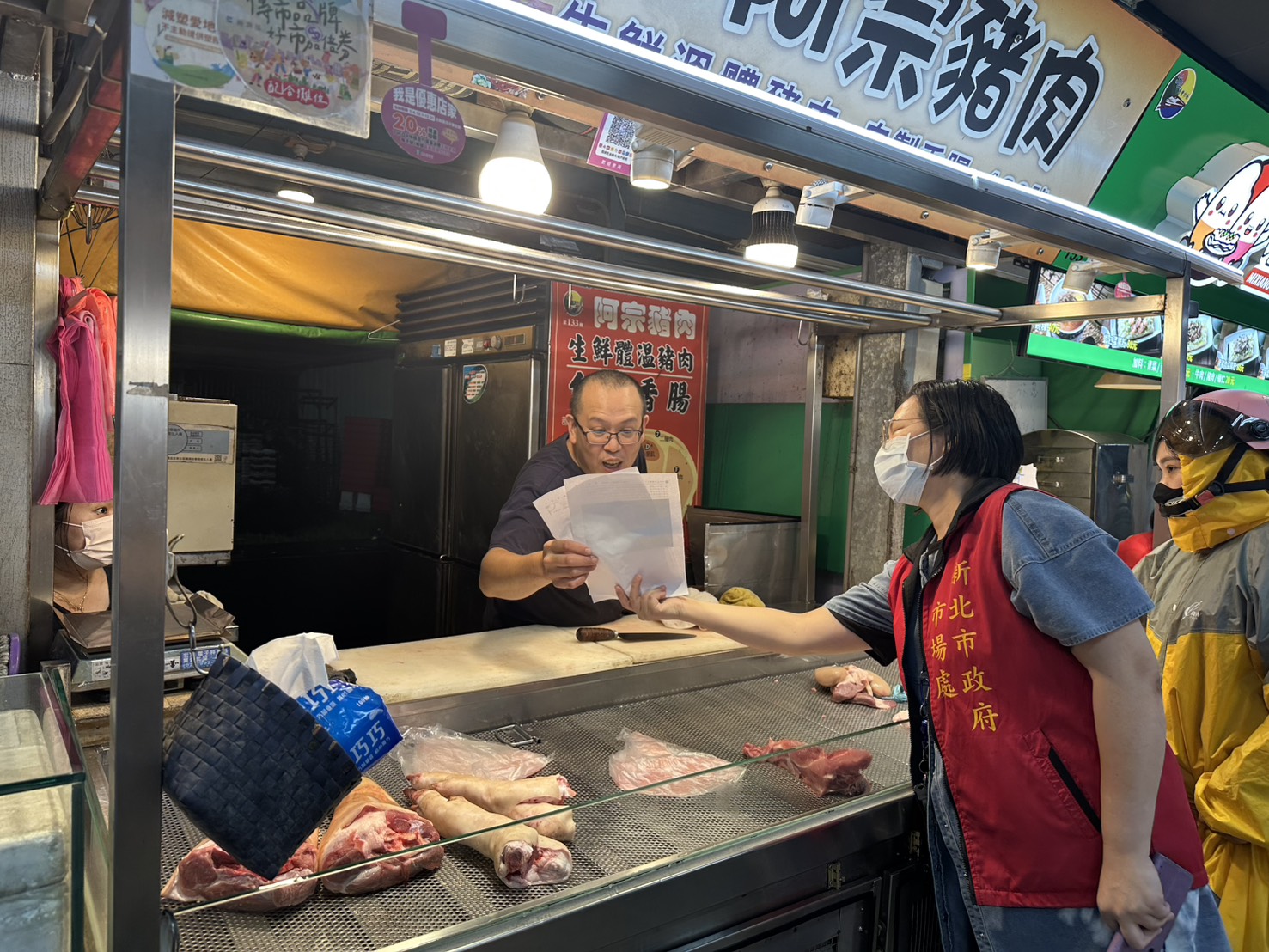  汐止秀豐黃昏市場宣導情形