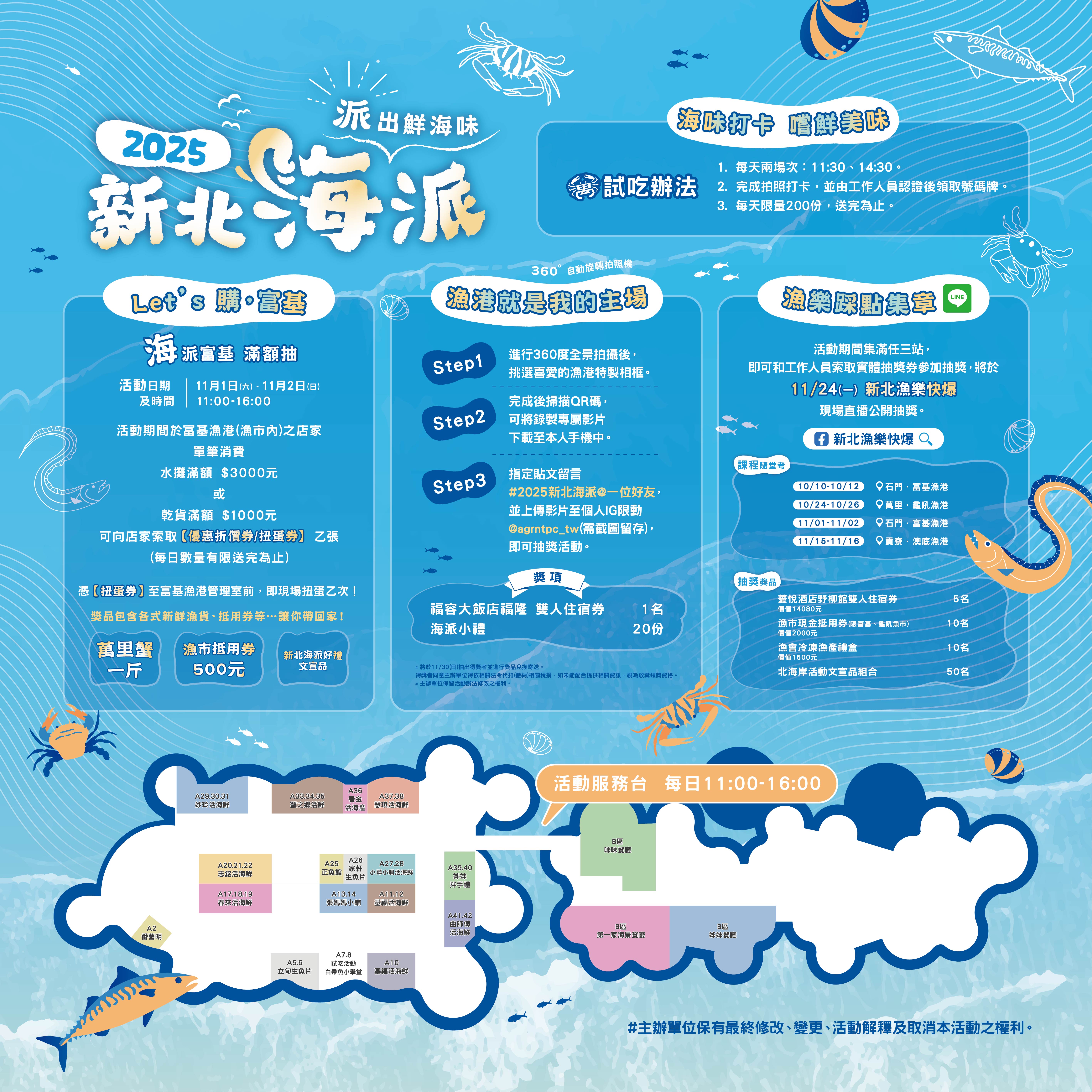 11月1日及2日新北海派「Let&rsquo;s購~富基」活動在富基魚市登場