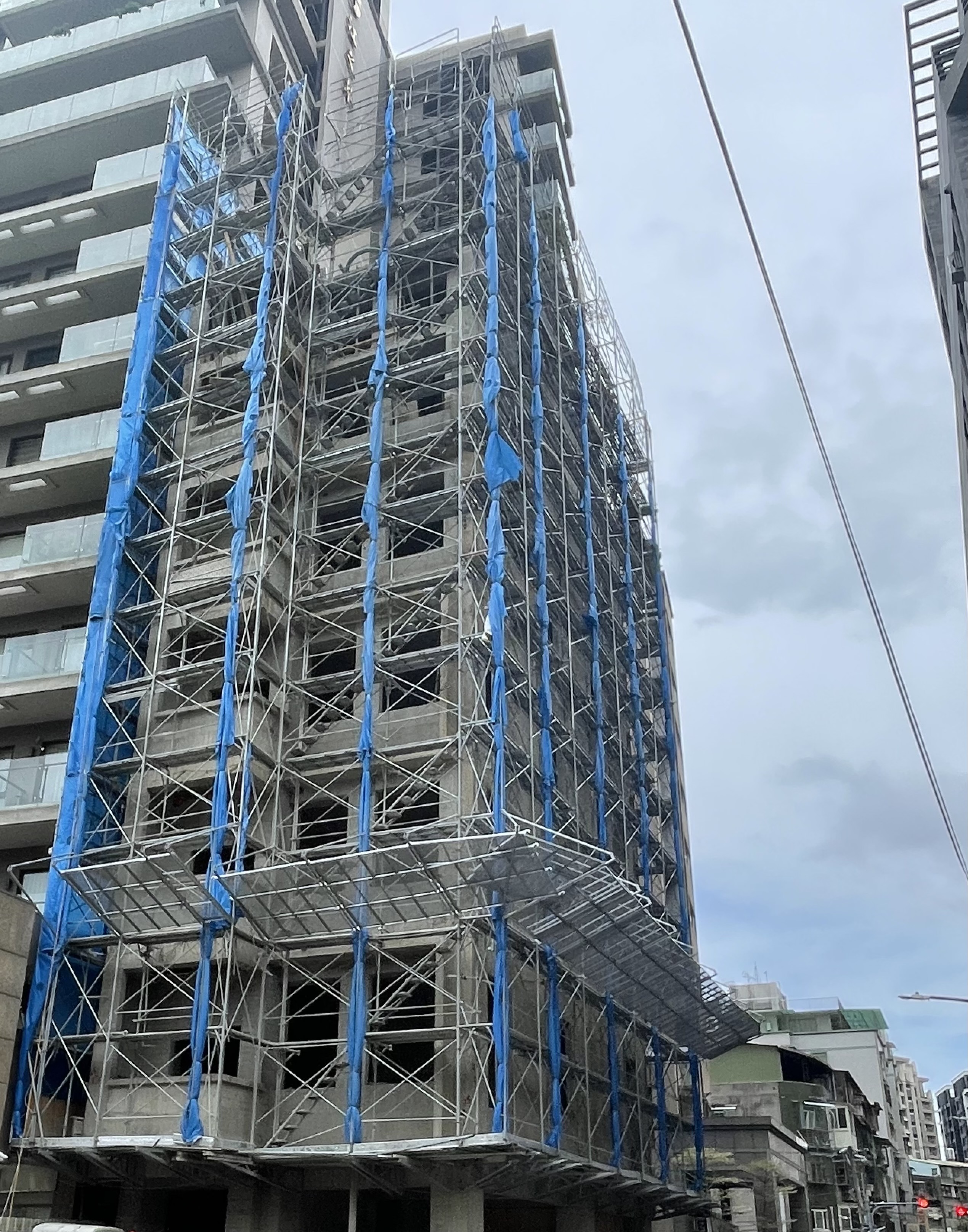 圖說2_工地施工架照片