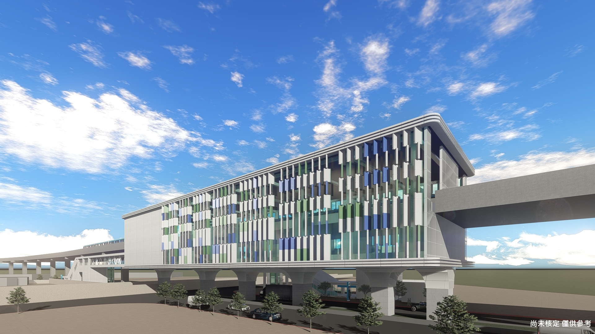 基隆捷運SB18車站模擬圖