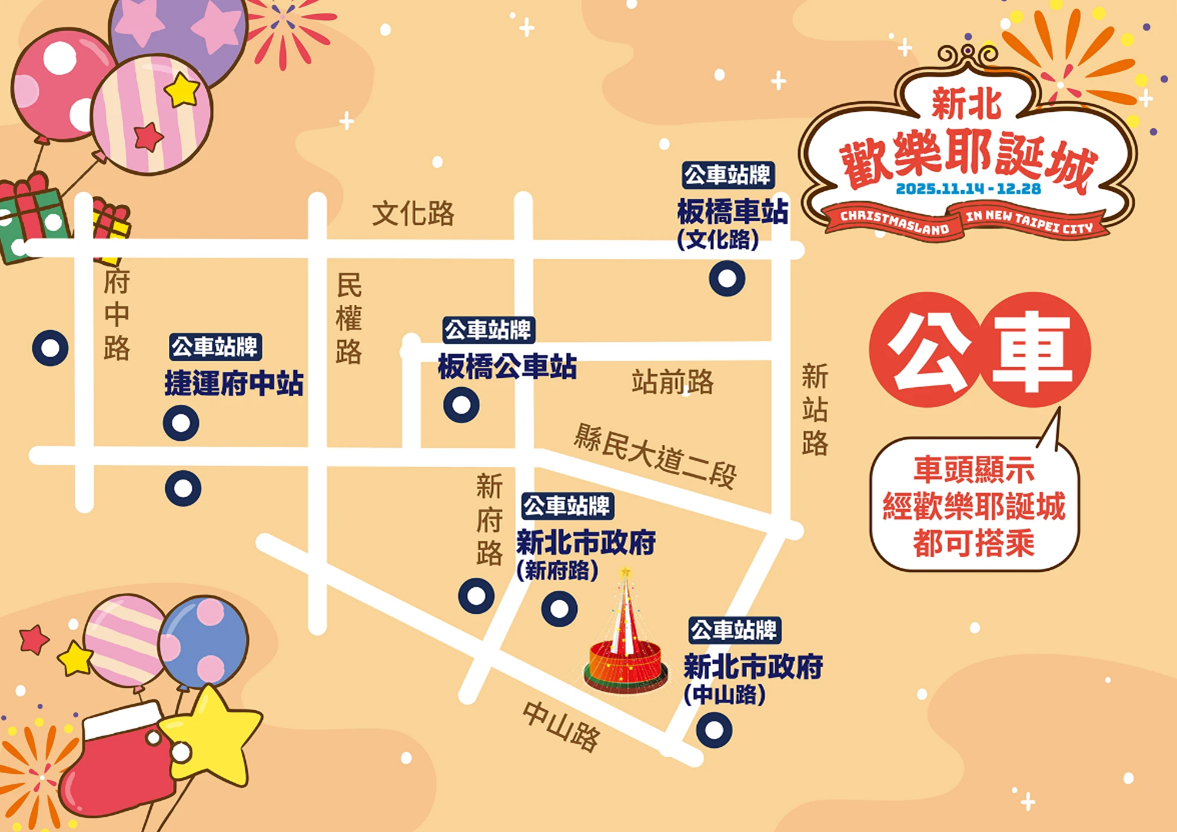 大眾運輸搭乘圖