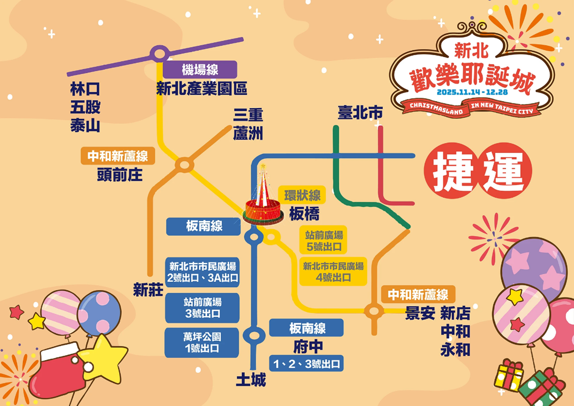 大眾運輸搭乘圖