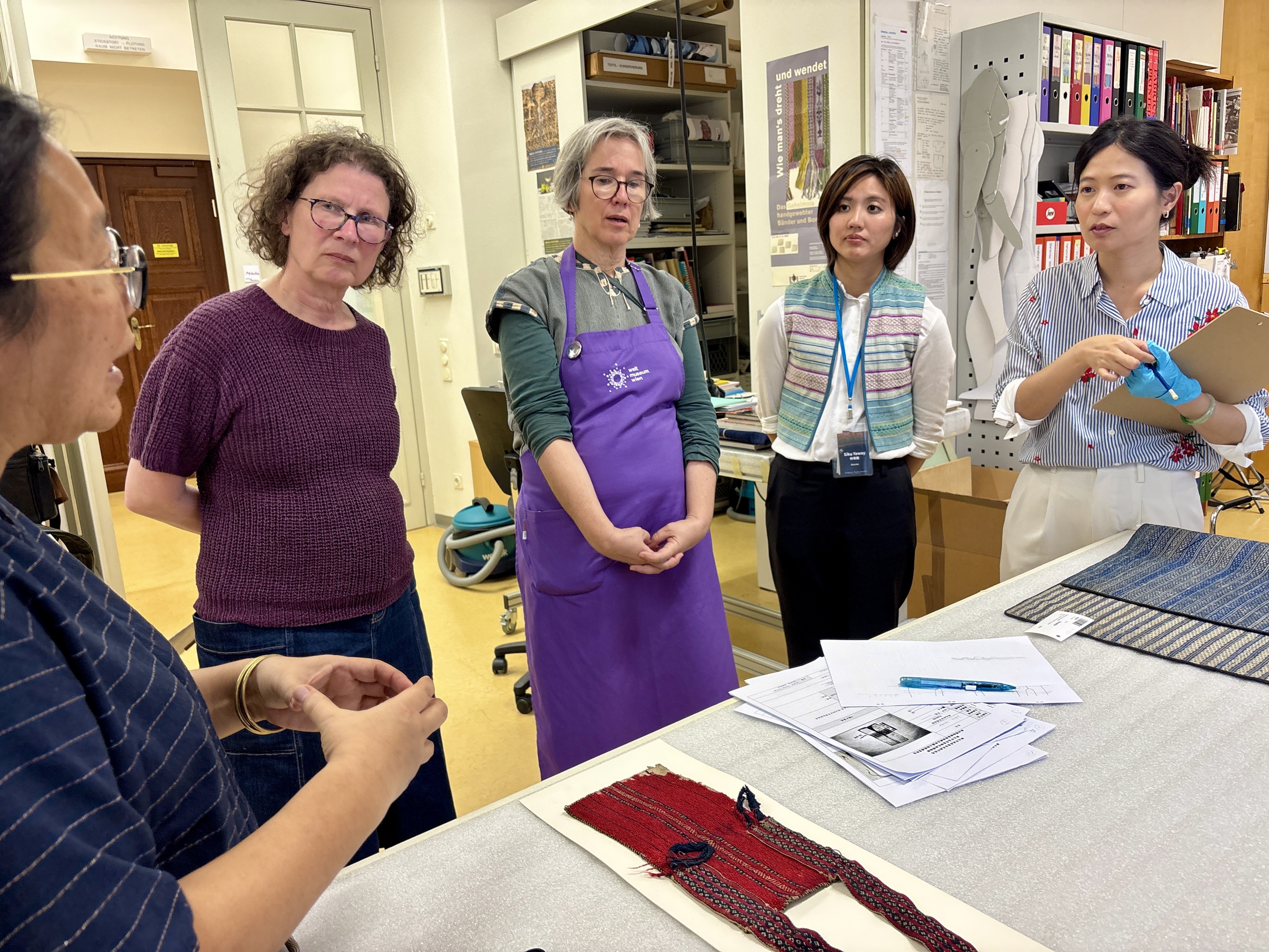 ▲泰博館前往維也納世界博物館進行國際交流。(圖/新北市政府原民局提供)