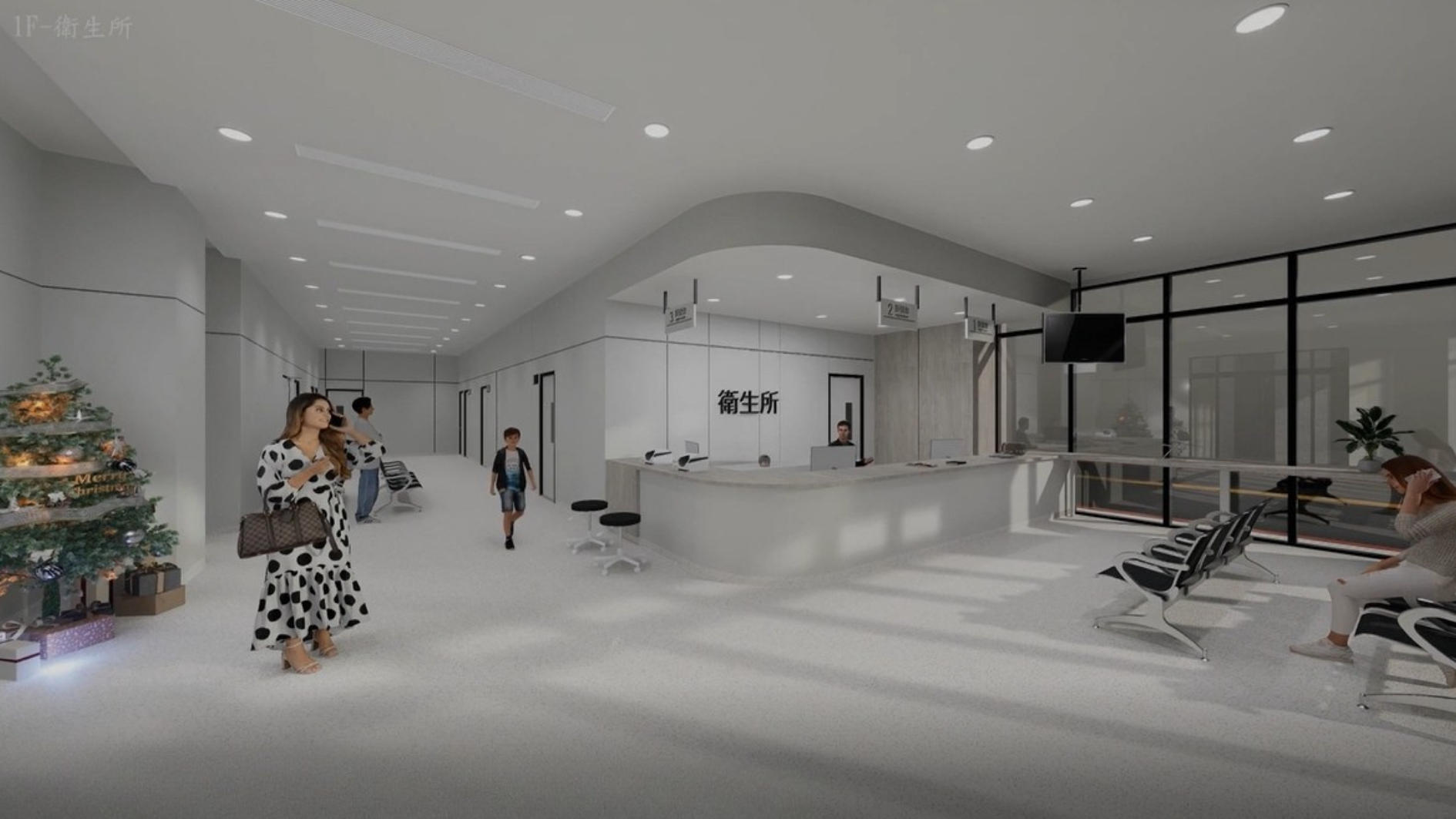 瑞芳地政事務所暨衛生所聯合辦公廳舍完工後，1至3樓將提供看診、復健及早療等多元診療服務。