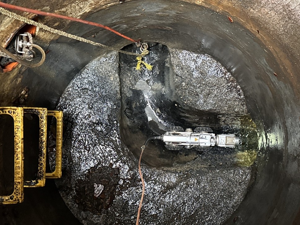 新北市運用CCTV(下水道閉路電視)檢視車進行內部檢視