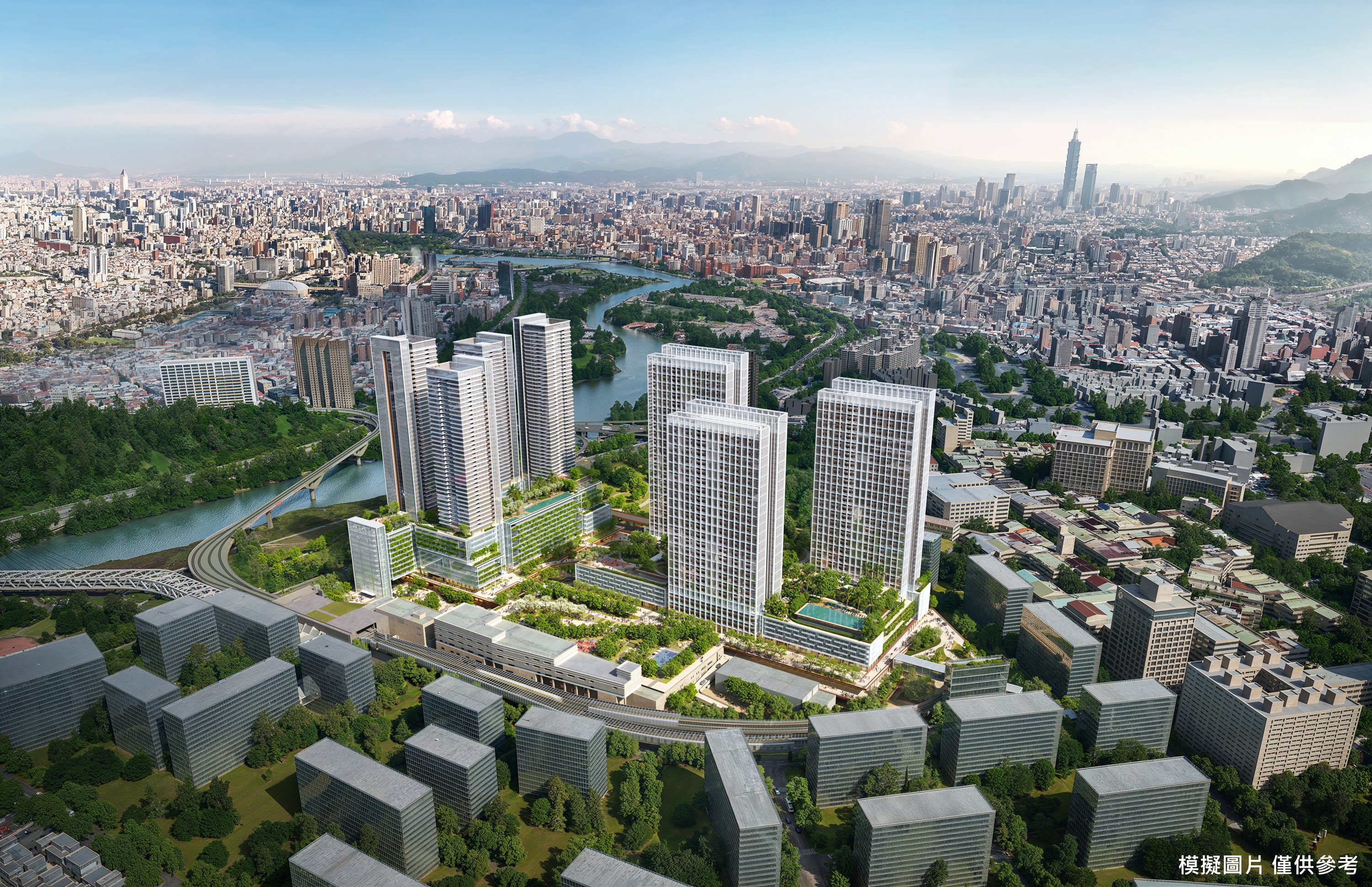 十四張站暨南機廠捷運開發案模擬圖