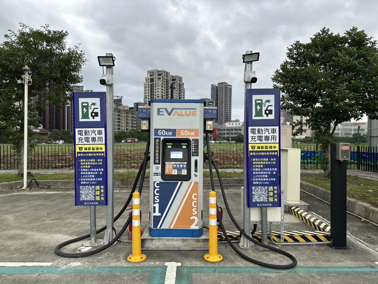 林口轉運站停車場-DC快充充電樁