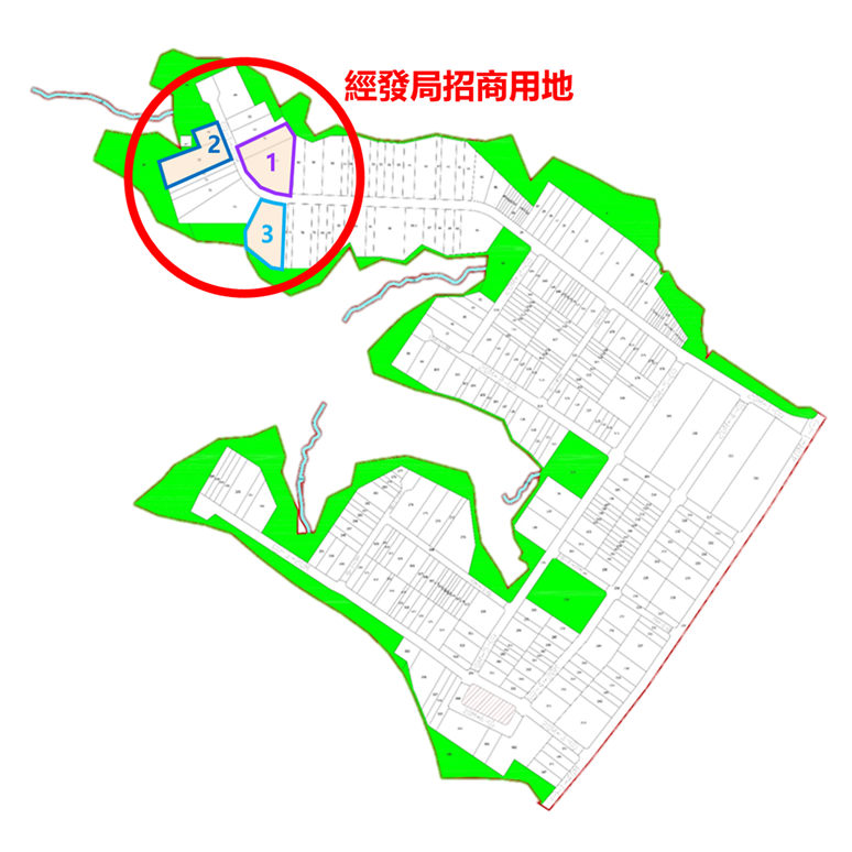 「新北國際AI＋智慧園區標租案」第2次公告招商包含3個區域5筆抵費地，盼引進AI相關製造業上下游，推動園區發展及在地經濟成長，打造智慧科技製造聚落
