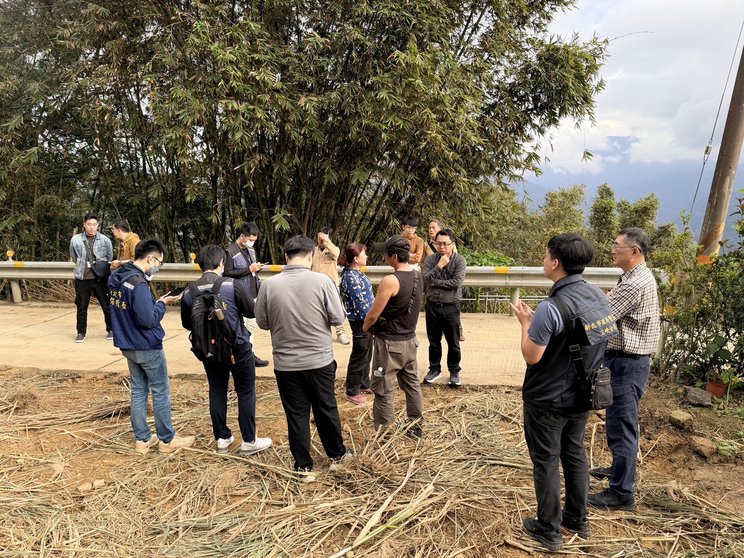 市府農業局、警察局三峽分局及業者現場聯合會勘