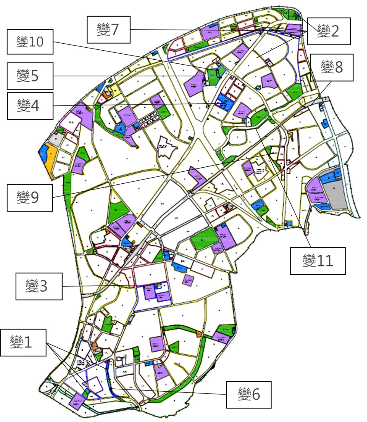 板橋公設變更位置示意圖(主計圖)