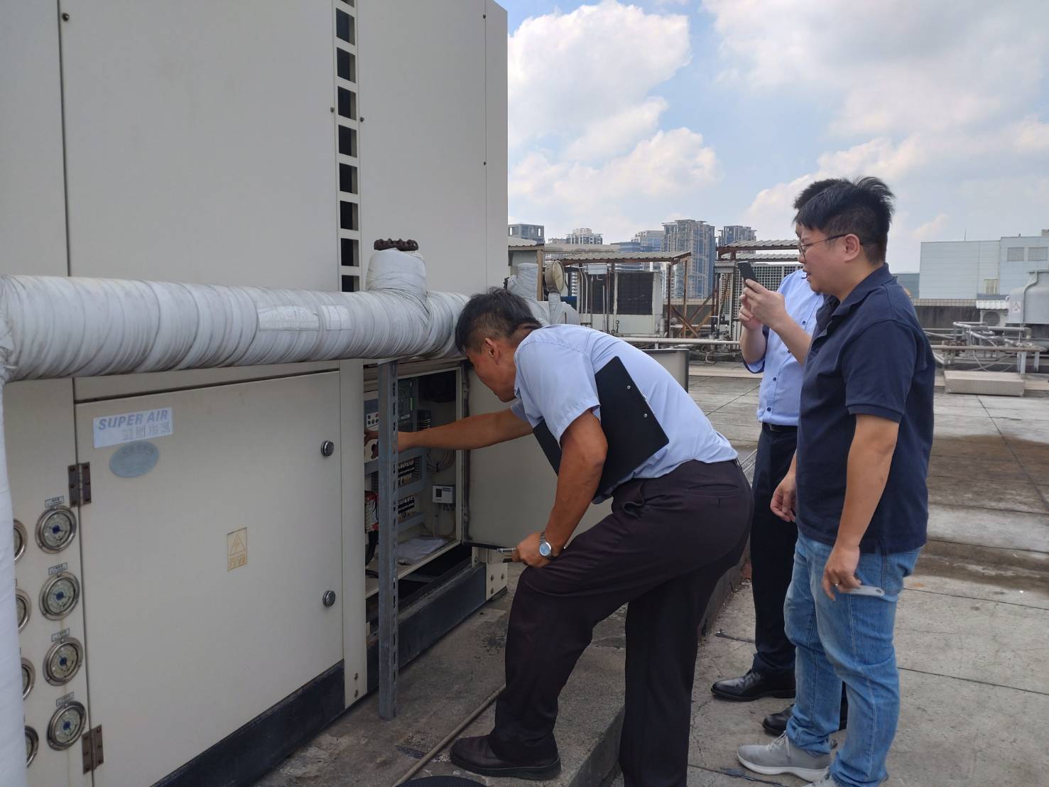 碳盤查專家帶領安美得生醫股份有限公司實地盤查