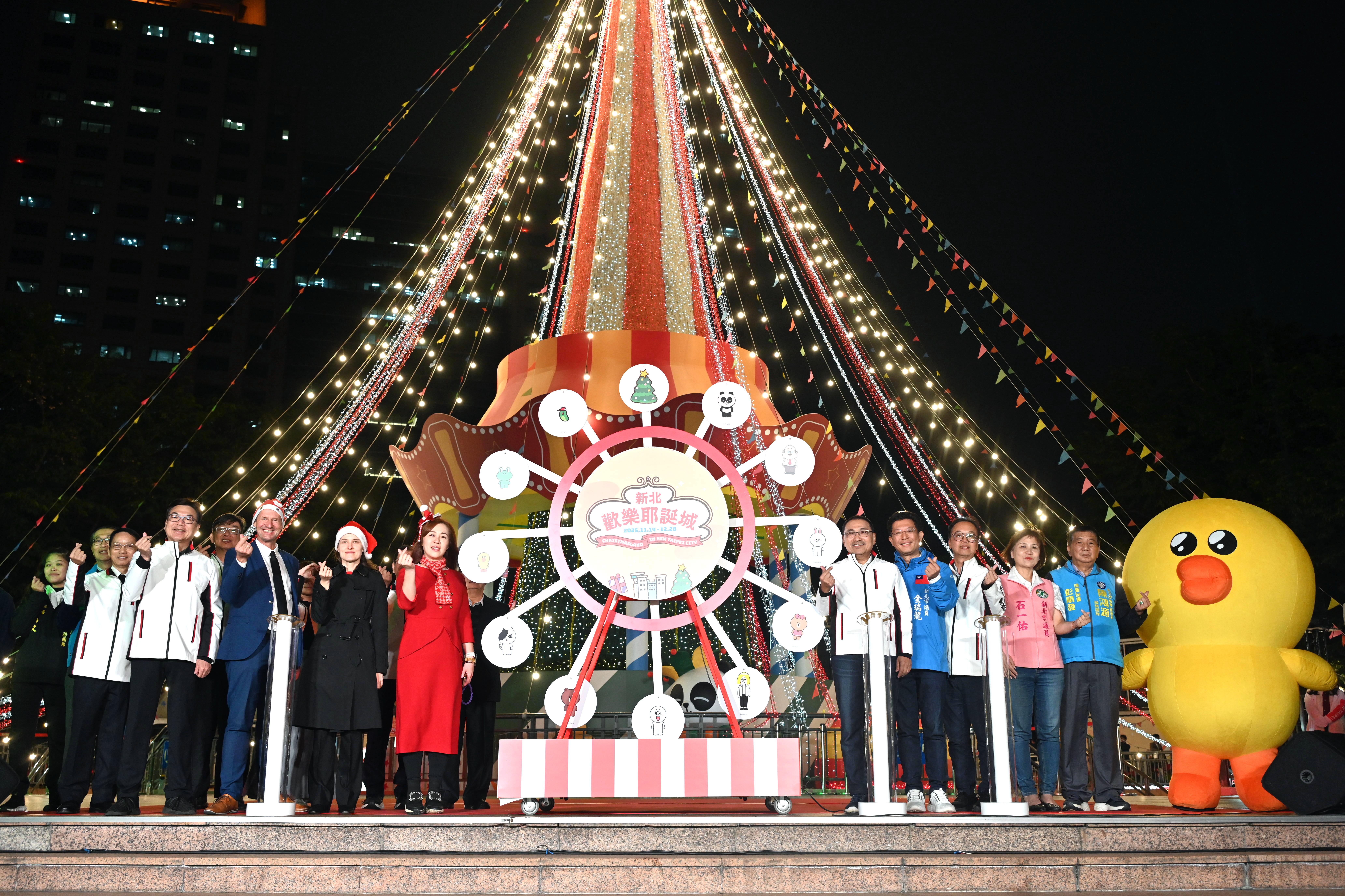 侯友宜希望帶給民眾世界級光雕秀和原汁原味的德國耶誕市集體驗。