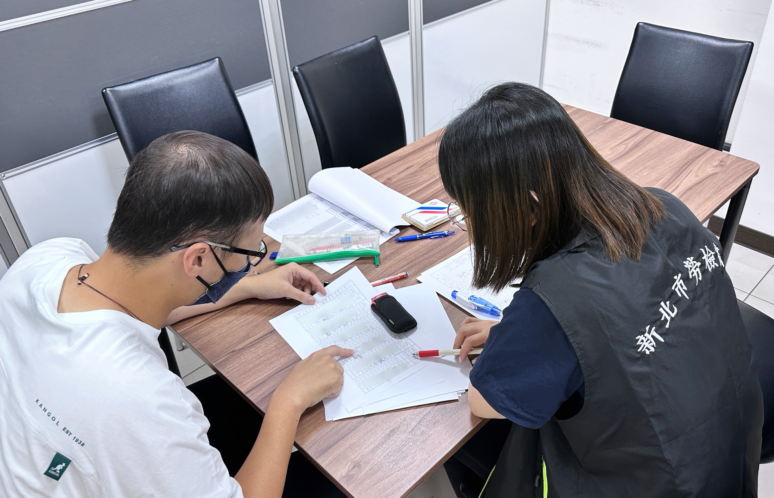 勞動檢查示意圖