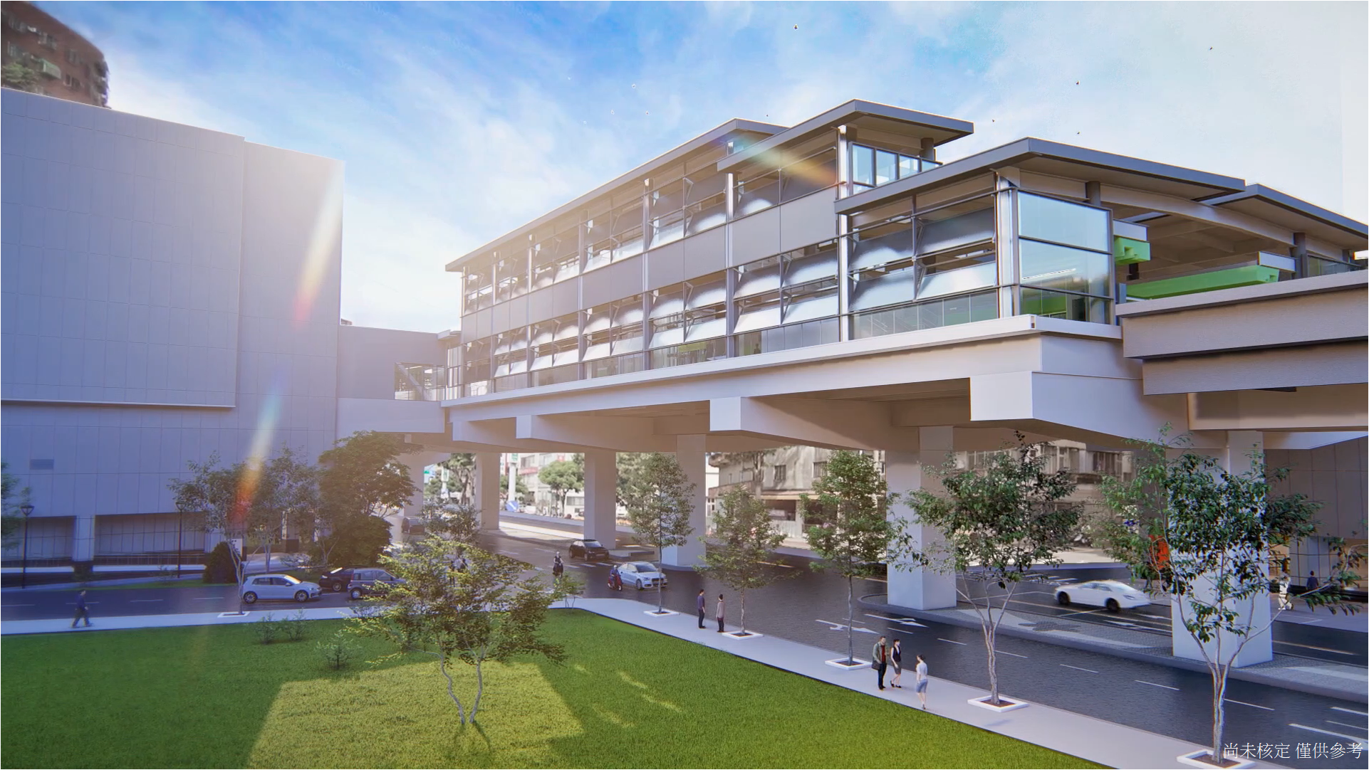 土城樹林線LG12車站模擬圖