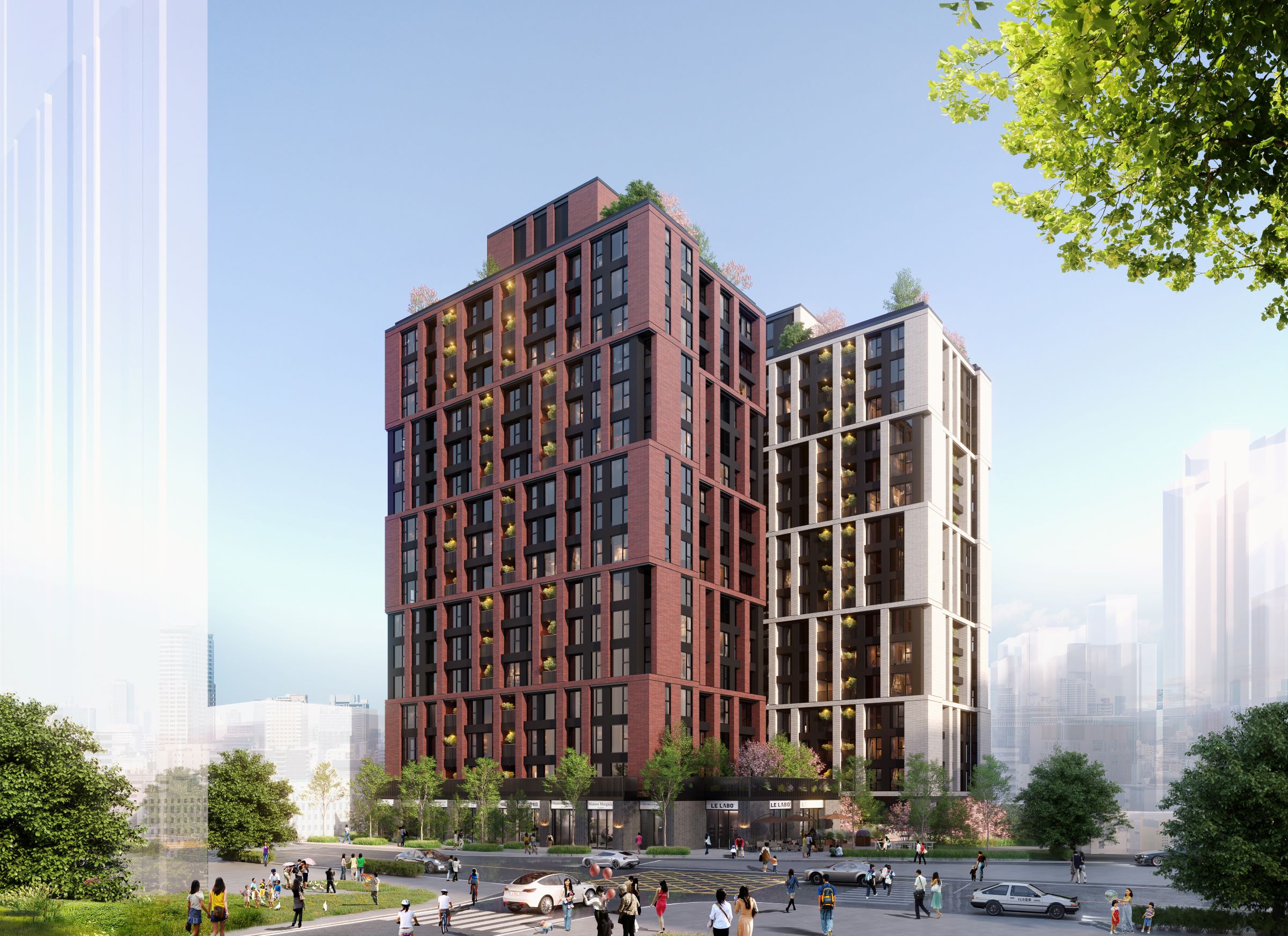 土城區清水案更新重建後建築示意圖