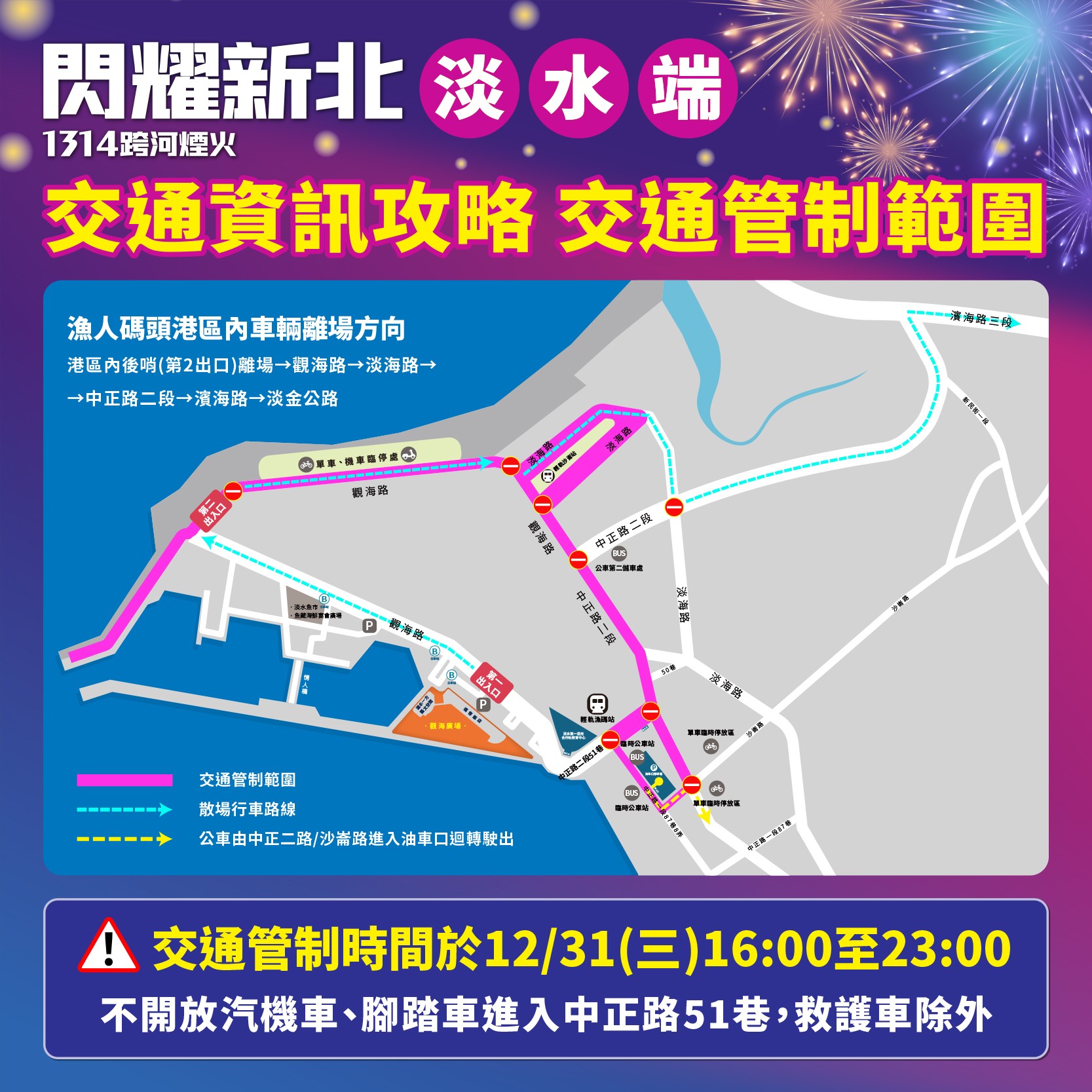 淡水端交通資訊