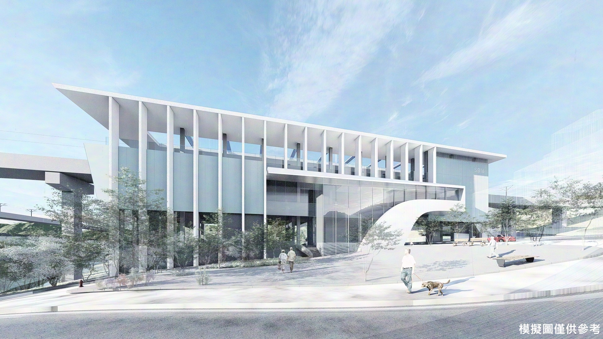 基隆捷運SB16站模擬圖